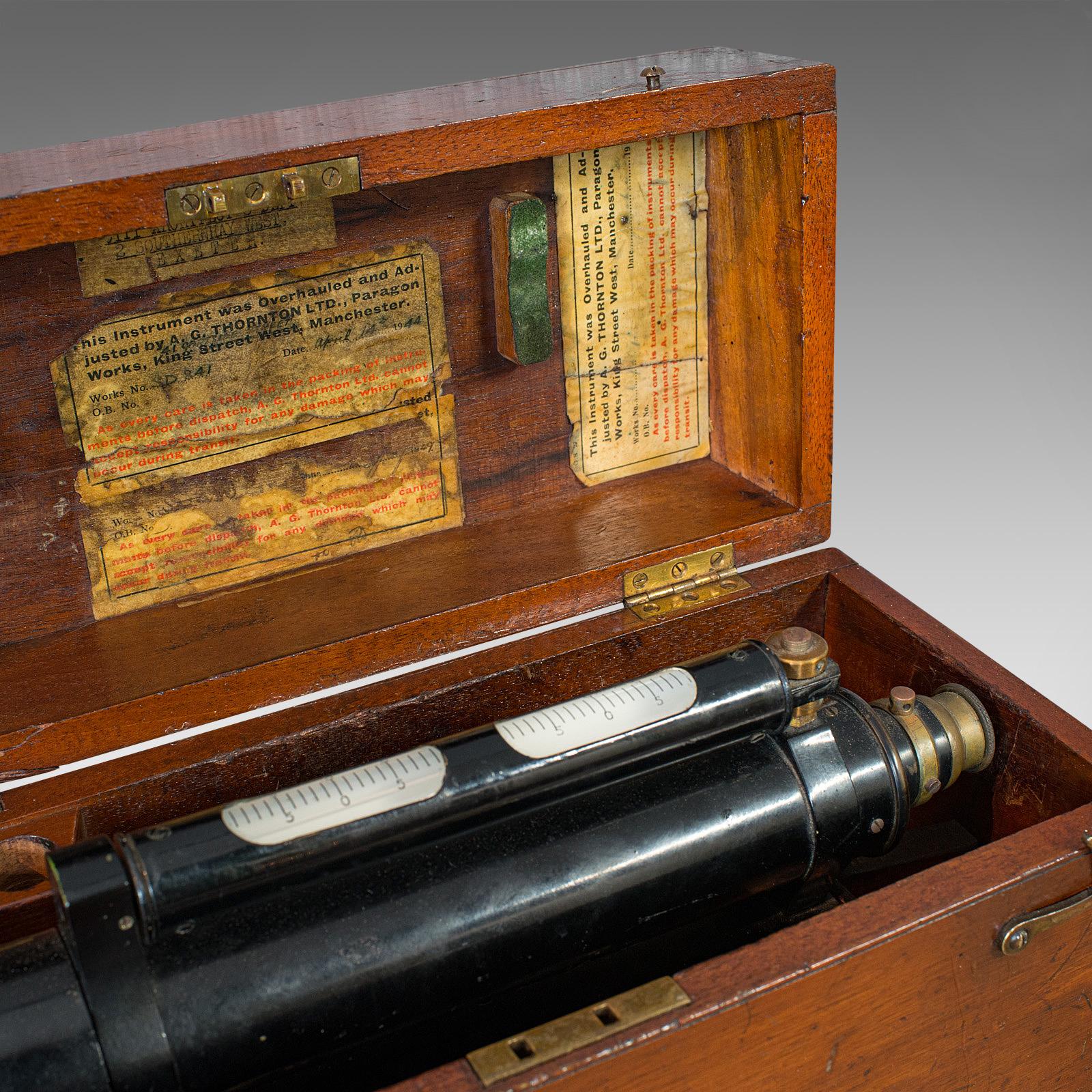 Antique Surveyor's Level, English, Brass, Scientific Instrument, Halden & Sons For Sale 6