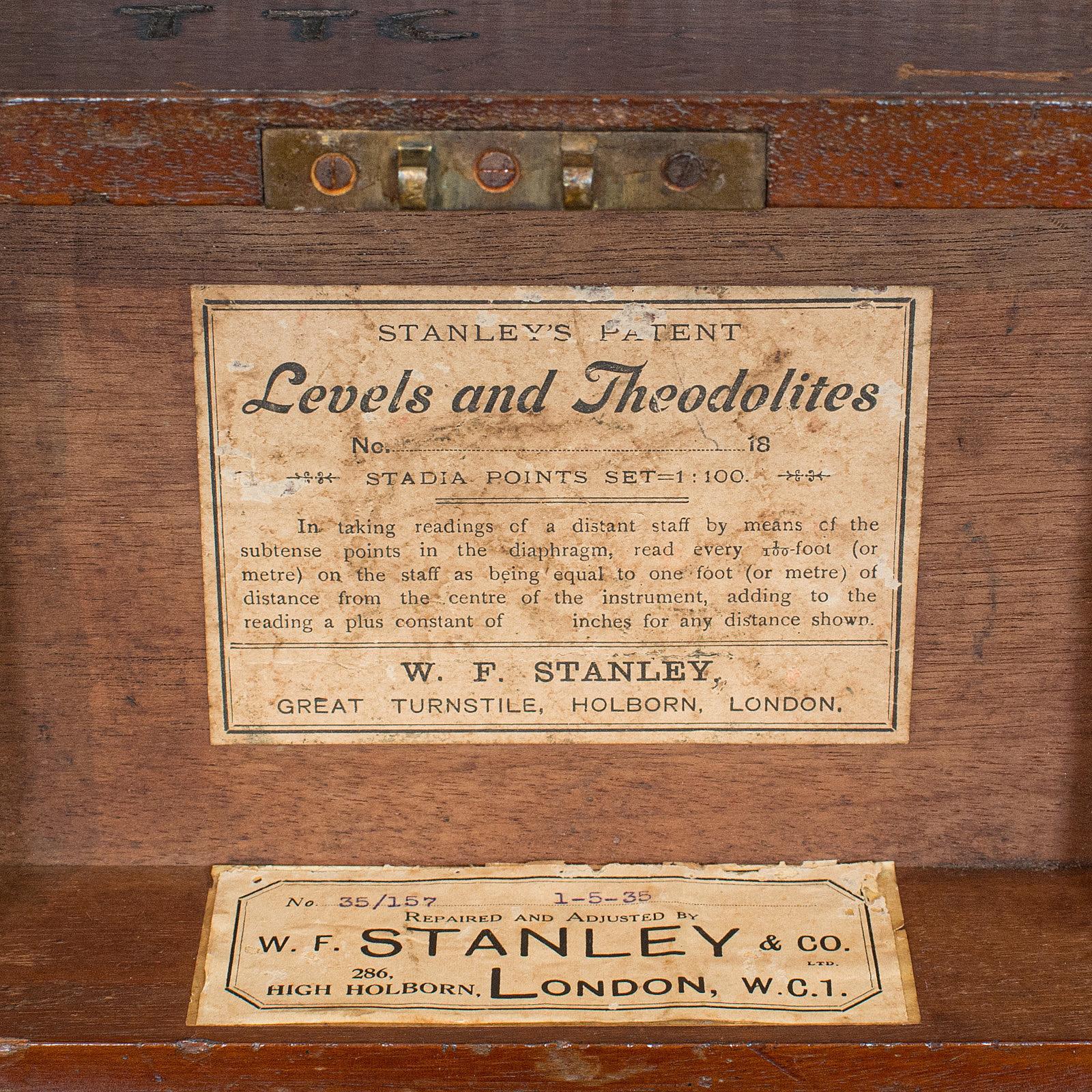 Antique Surveyor's Level, English, Theodolite, Desk, Ornament, William Stanley 2