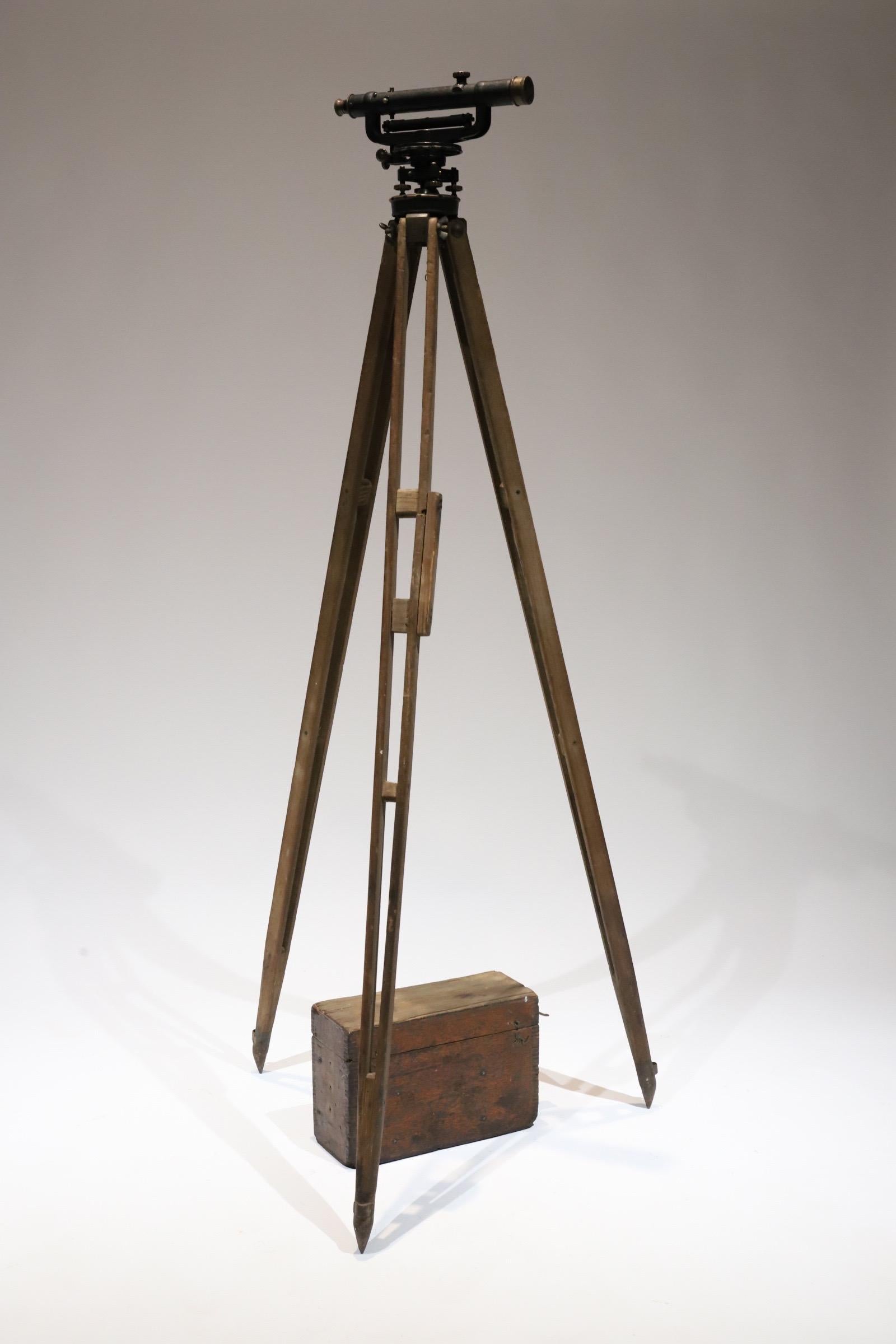 Antique Surveyors Transit with Tripod 10