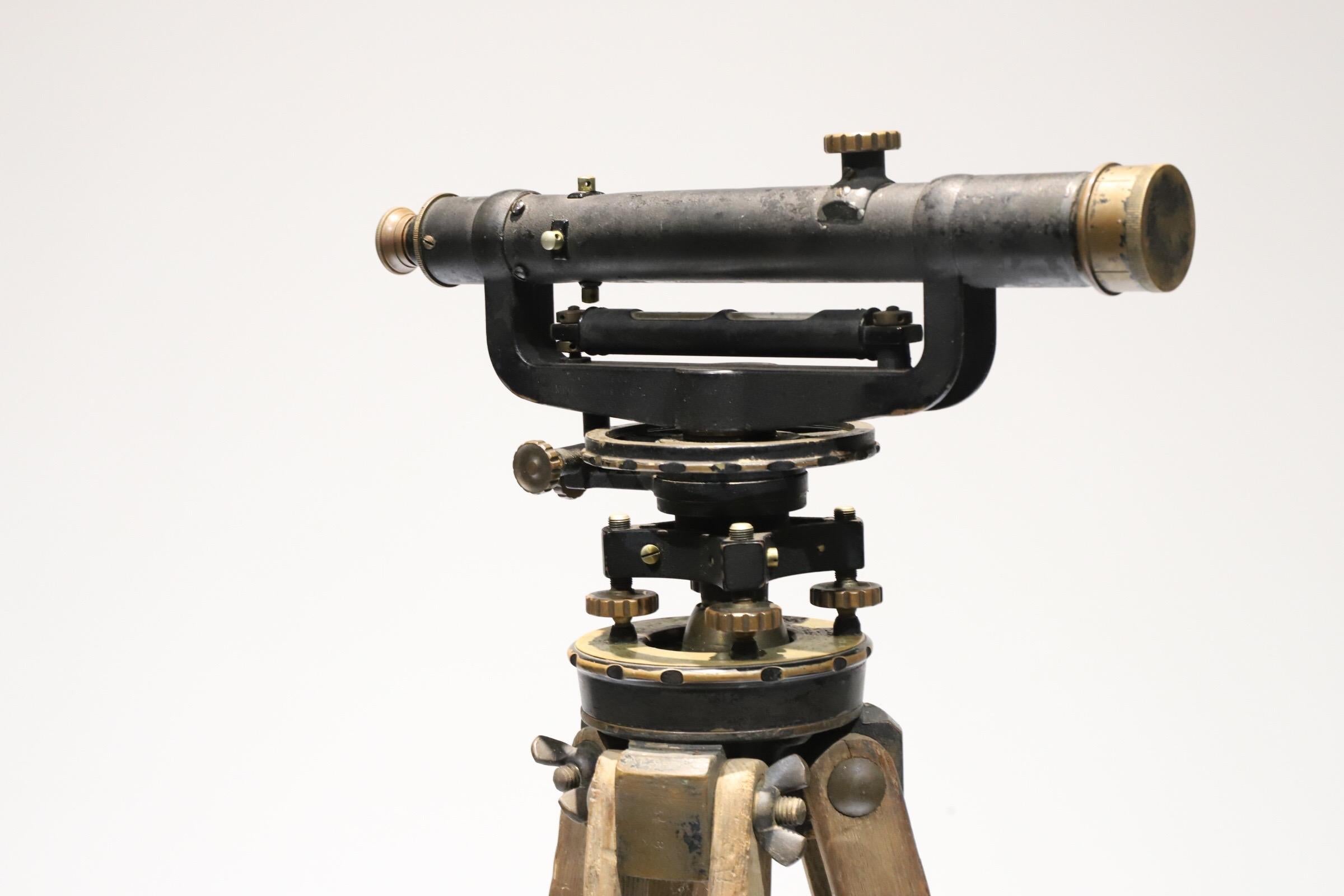antique surveying transit