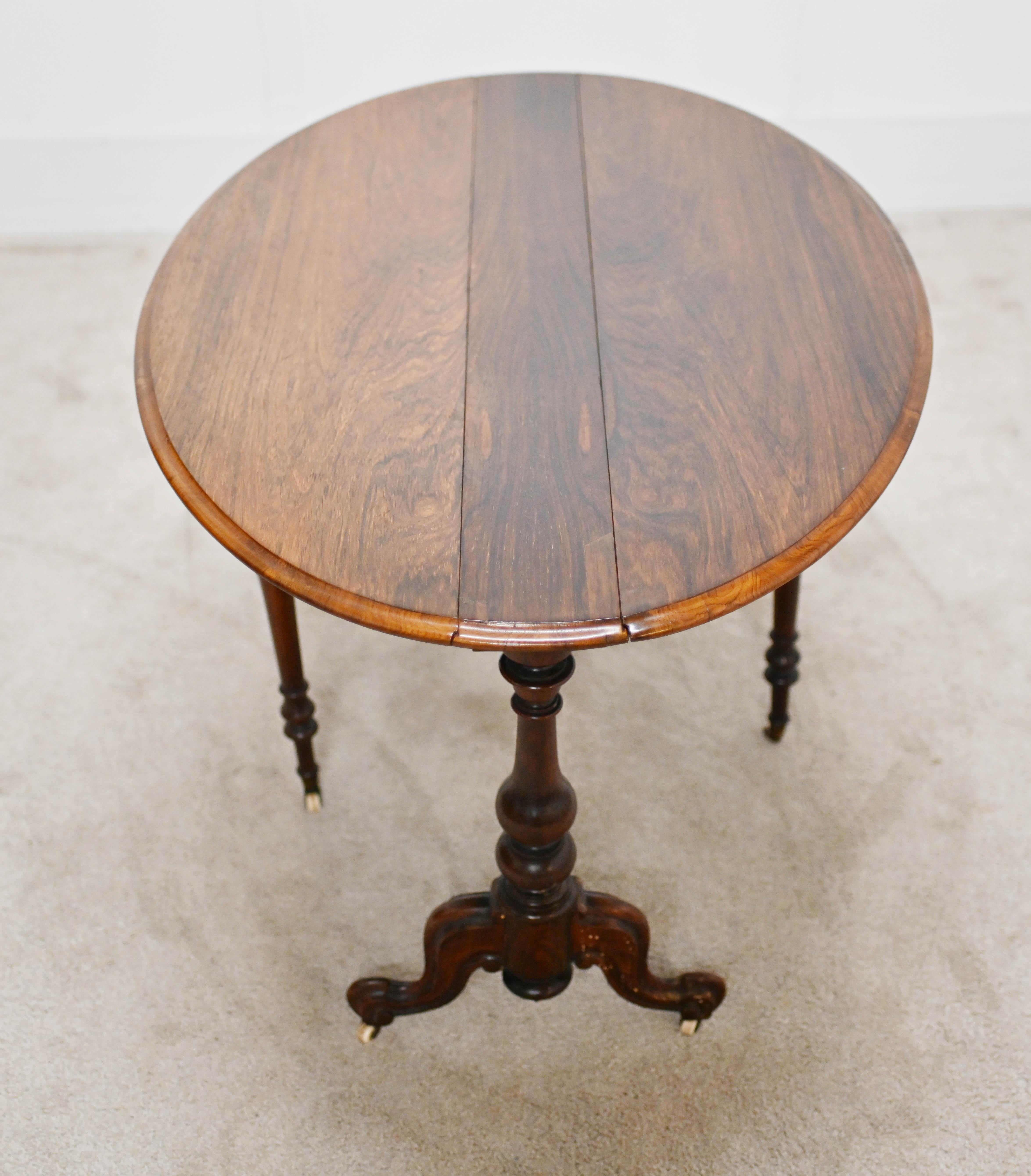 Mahogany Antique Sutherland Table Drop Leaf Side Tables 1880 For Sale