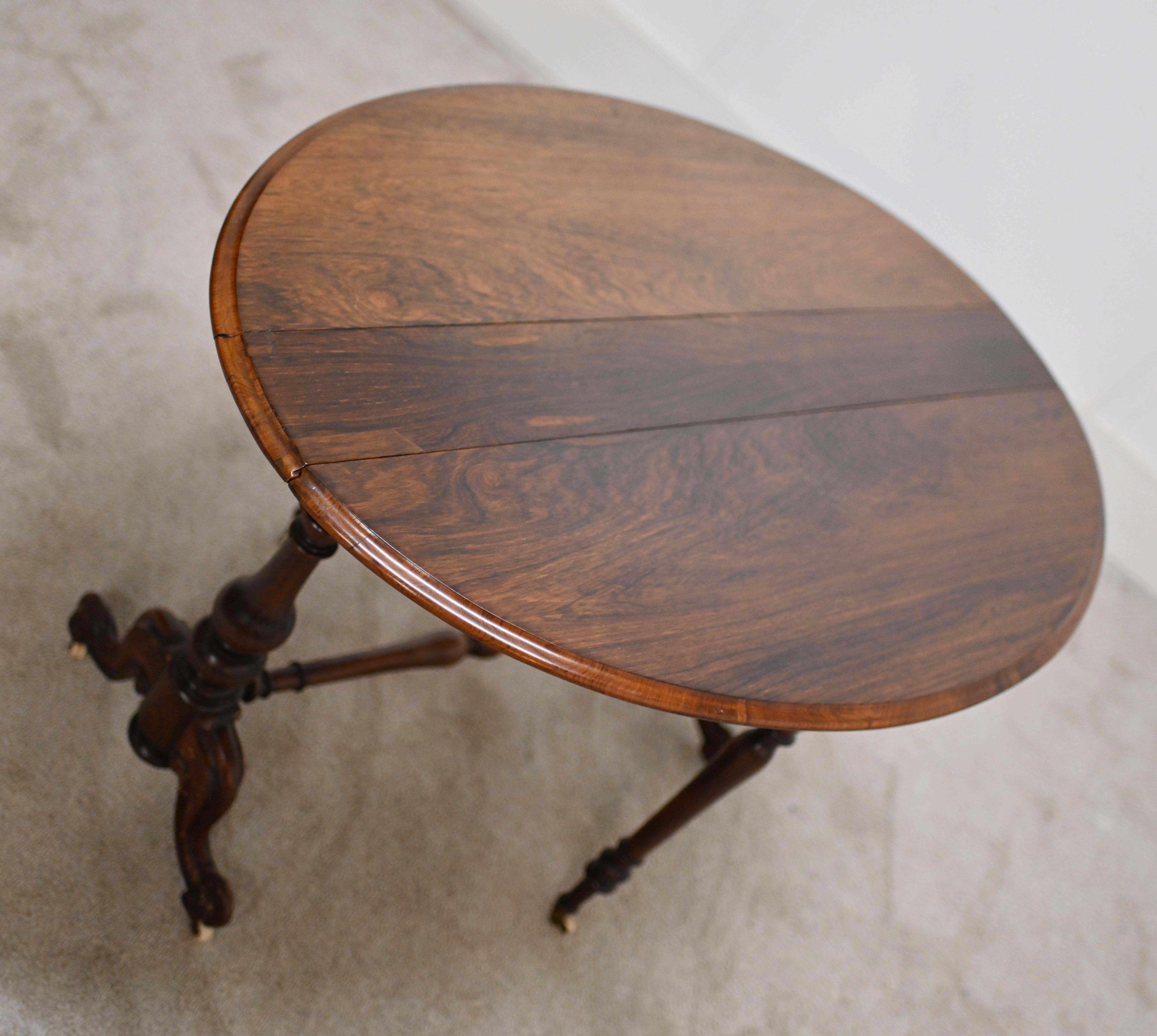 Antique Sutherland Table Drop Leaf Side Tables 1880 For Sale 3