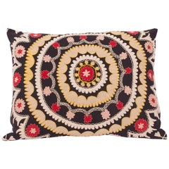 Antique Suzani Cushion Cover Made from an early 20th century Samarkand Suzani