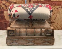 Antique Suzani Foot Stool