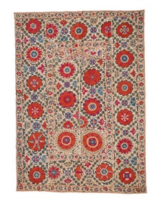 Antique Suzani Fragment, Bukhara, Uzbekistan, 19th C.