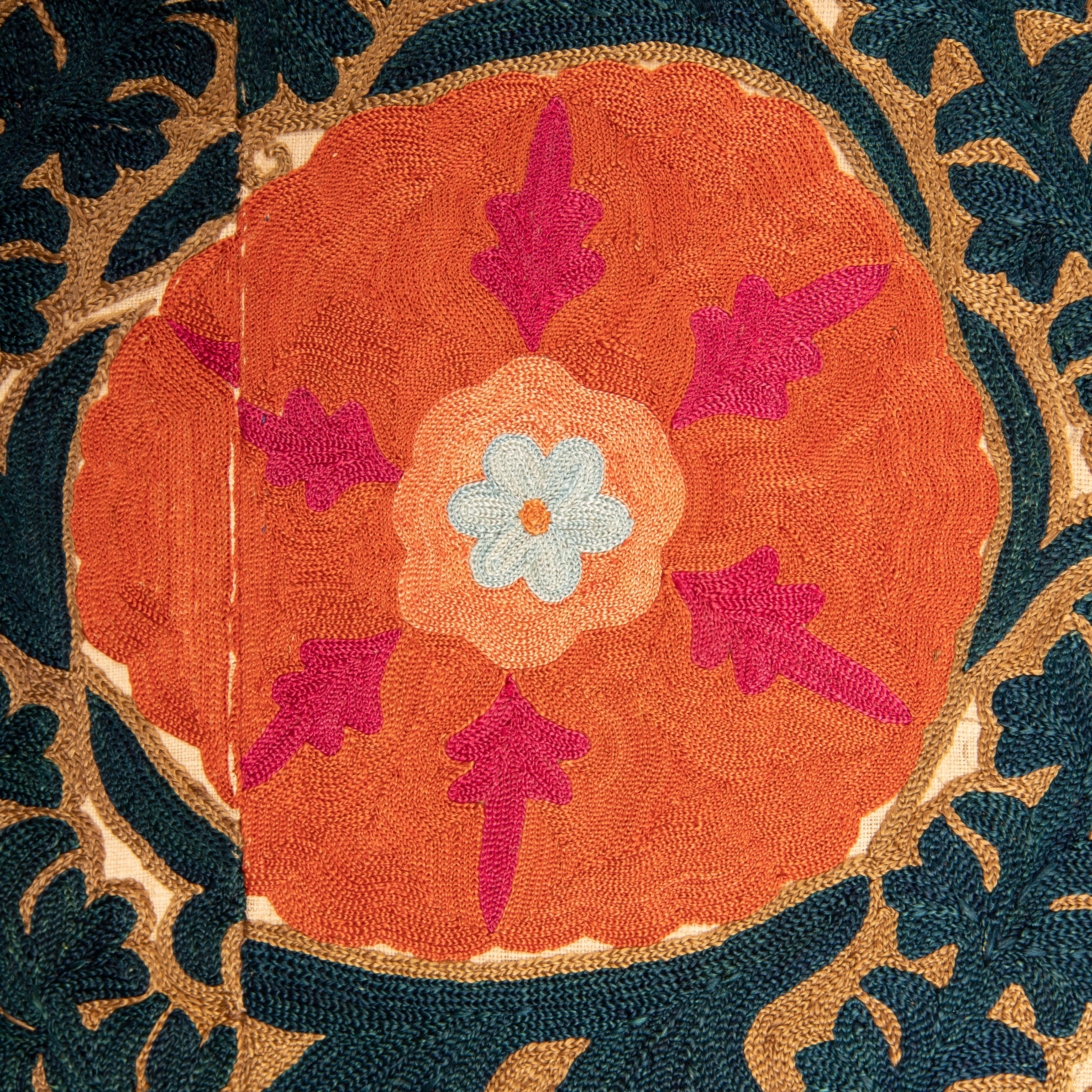 Antique Suzani from Bukhara, Uzbekistan, 19th C 11