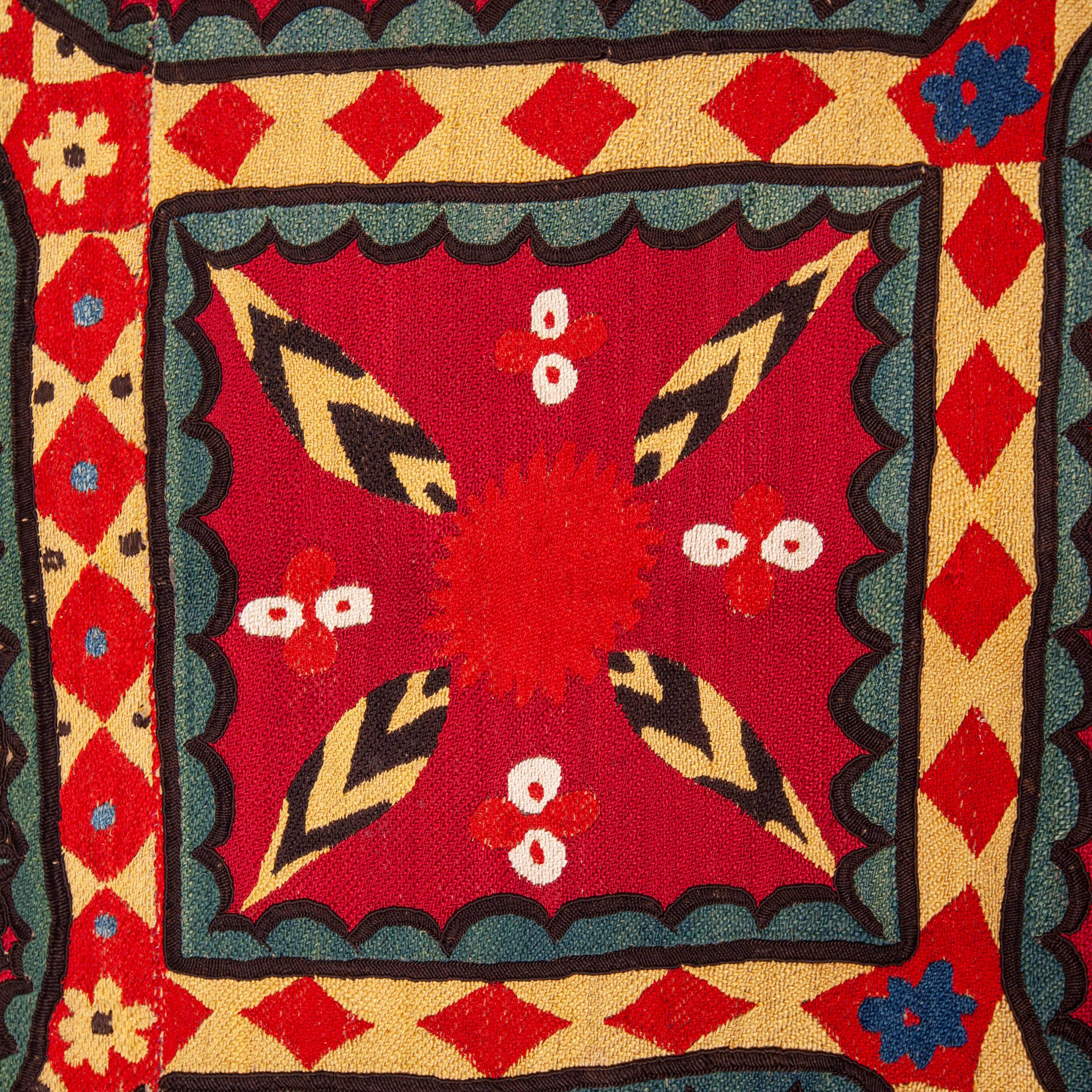 Embroidered Antique Suzani from Pishkent Uzbekistan, 1860s