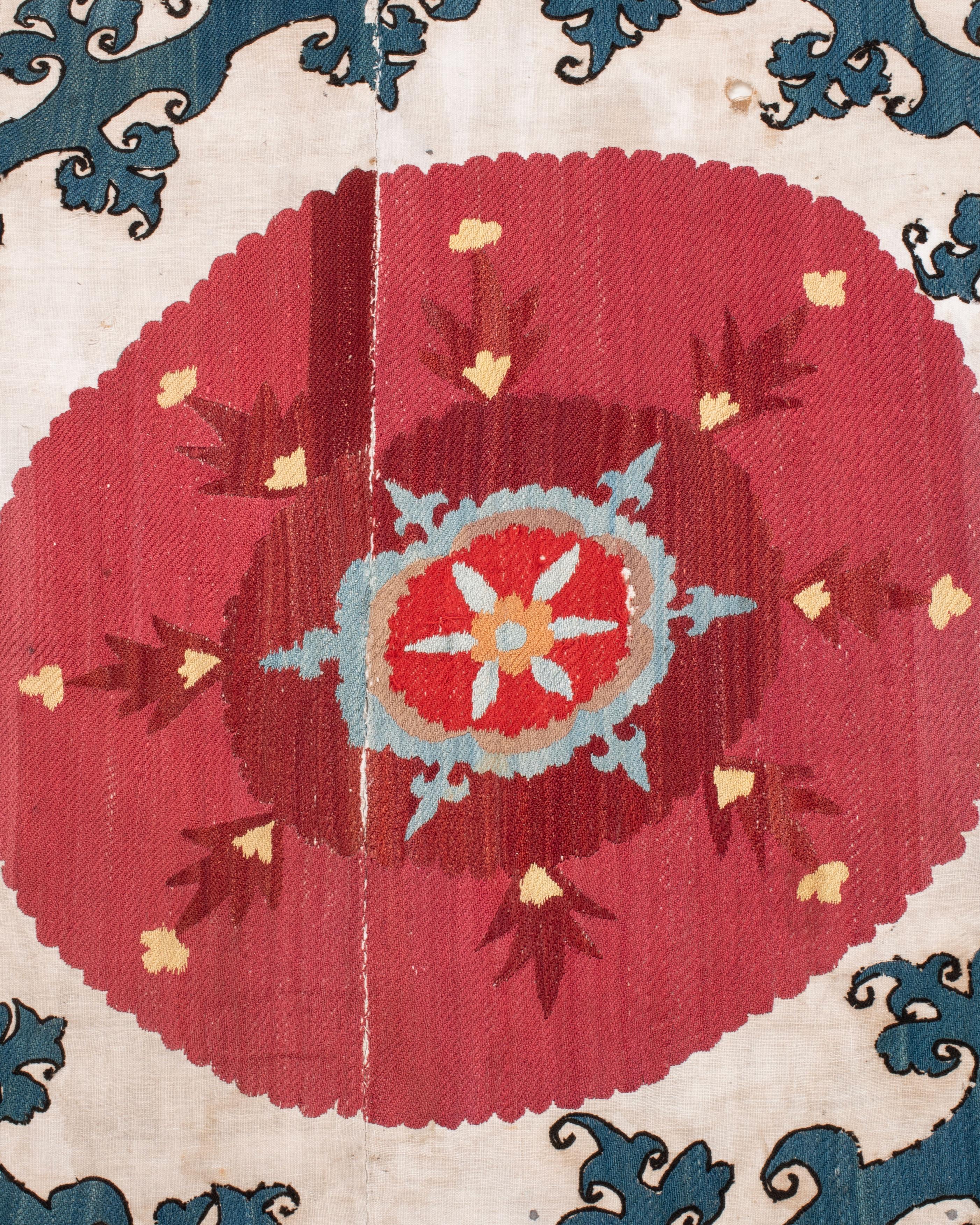 Antico Suzani di Samarcanda, Uzbekistan, anni '80 del XIX secolo in vendita 2