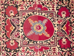 Antike Suzani aus Tajikistan, Zentralasien, spätes 19. Jahrhundert