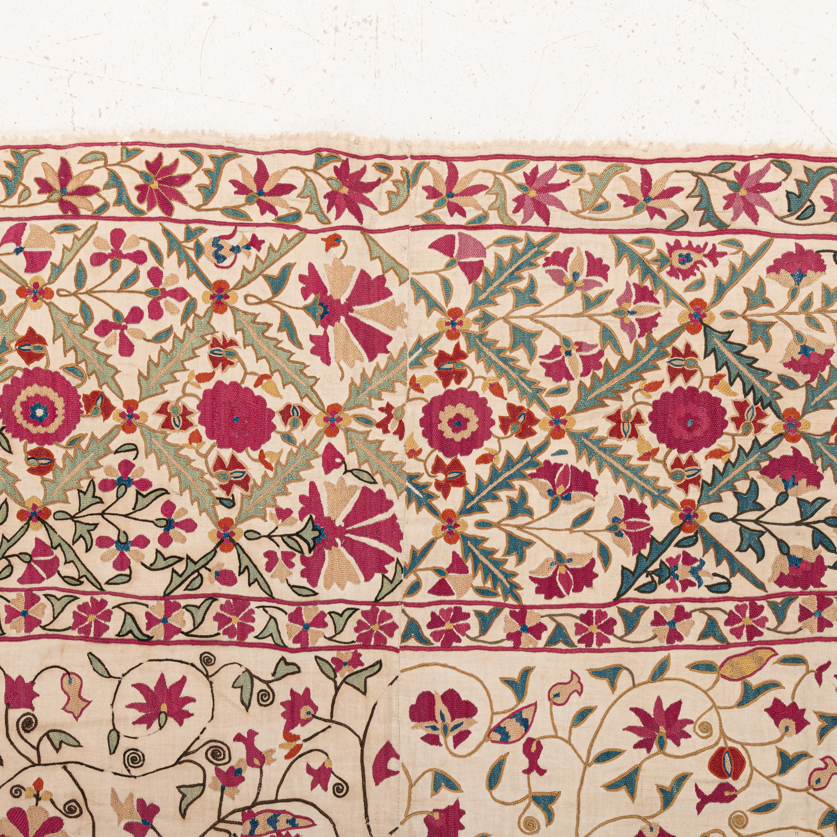 Antique Suzani from Ura Tube , Tajikistan, 19th Century. 5