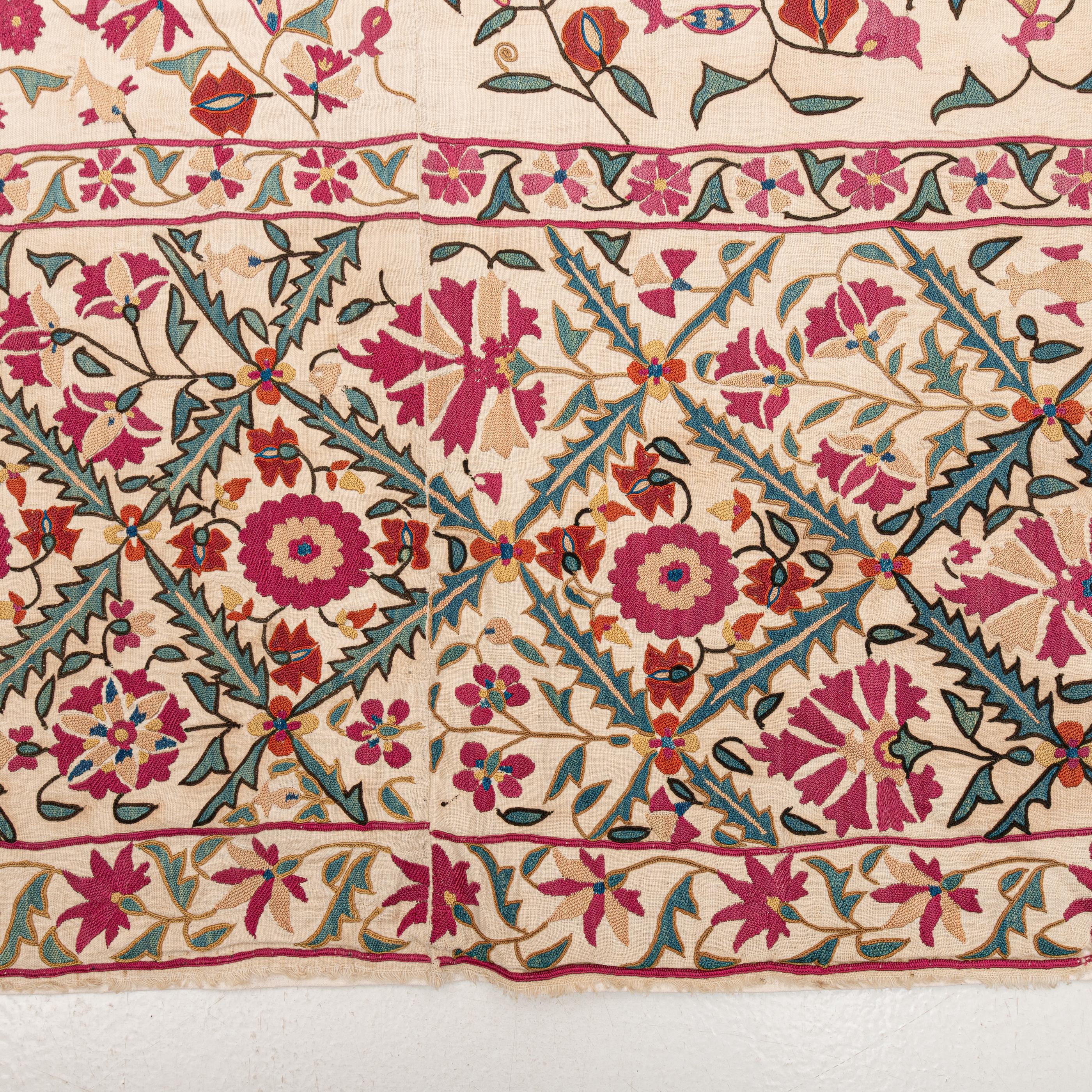 Antique Suzani from Ura Tube , Tajikistan, 19th Century. 11