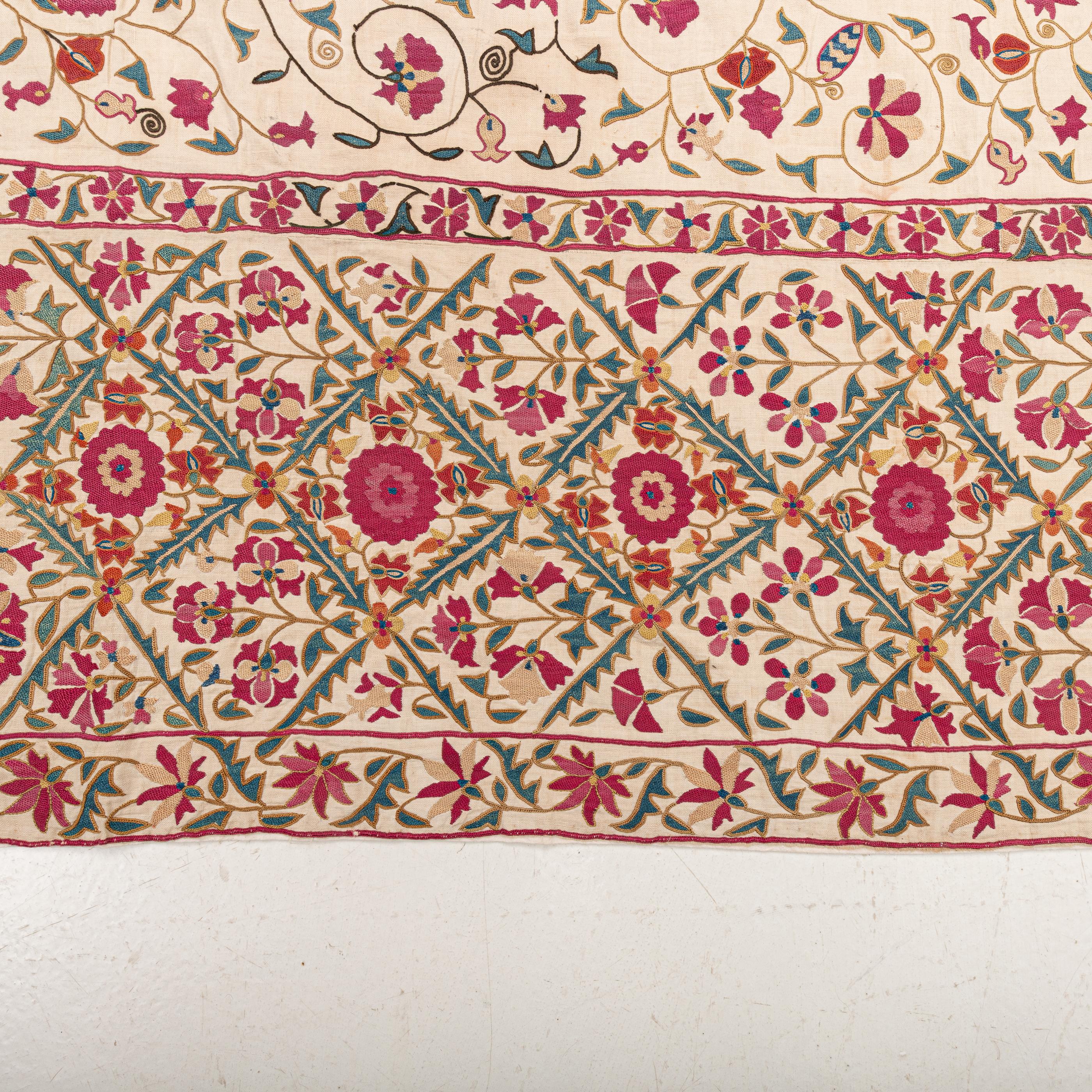 Antique Suzani from Ura Tube , Tajikistan, 19th Century. 3