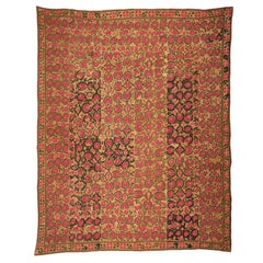 Antike Suzani aus der Ura-Röhre, Tajikistan, spätes 19. Jahrhundert.