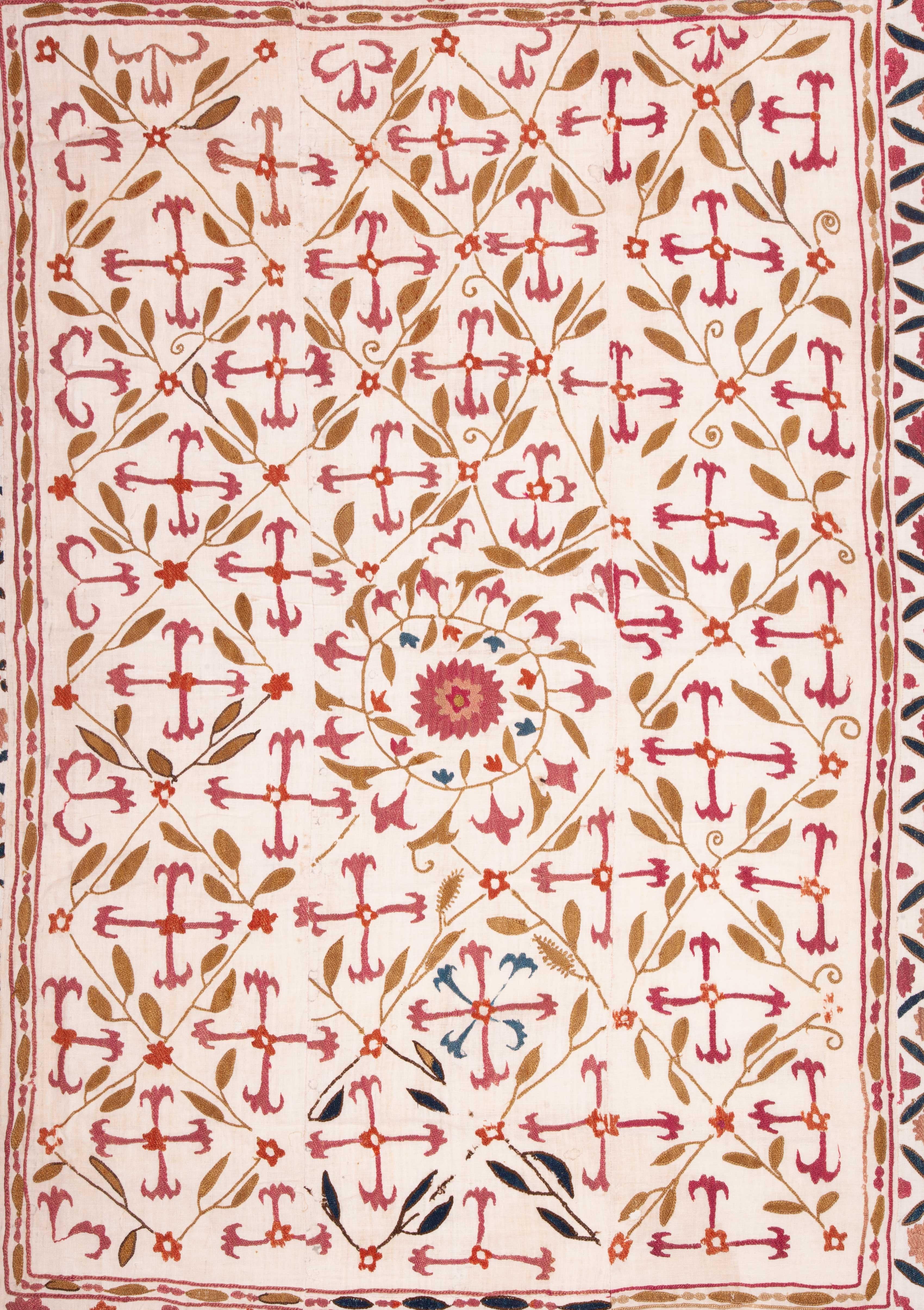 Suzani has ni lining and the design is a very uncommon design.