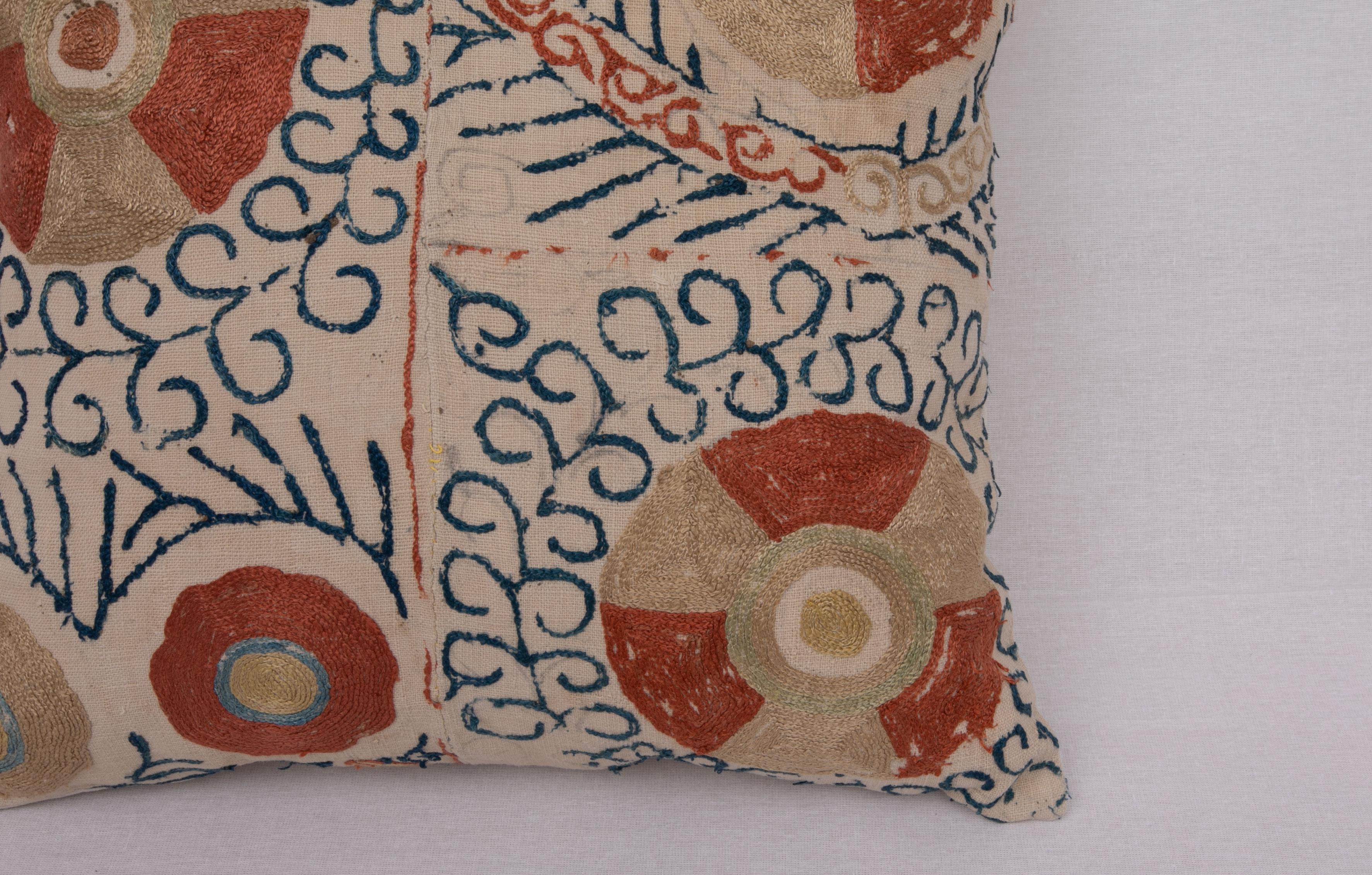 Embroidered Antique Suzani Pillow Case, 19th C.