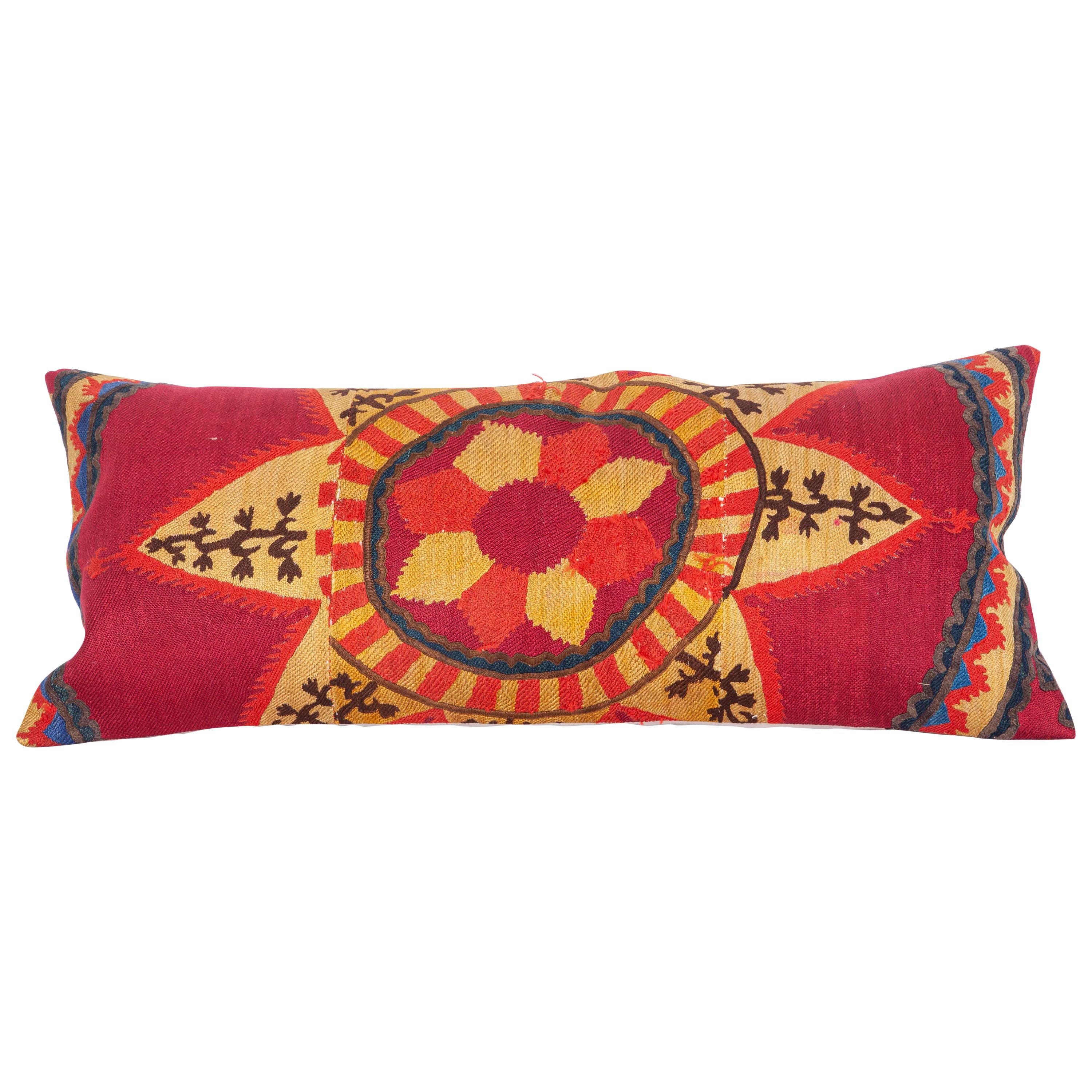 Antique Suzani Pillow Case Fashioned from a Late 19th Century Pishkent ...