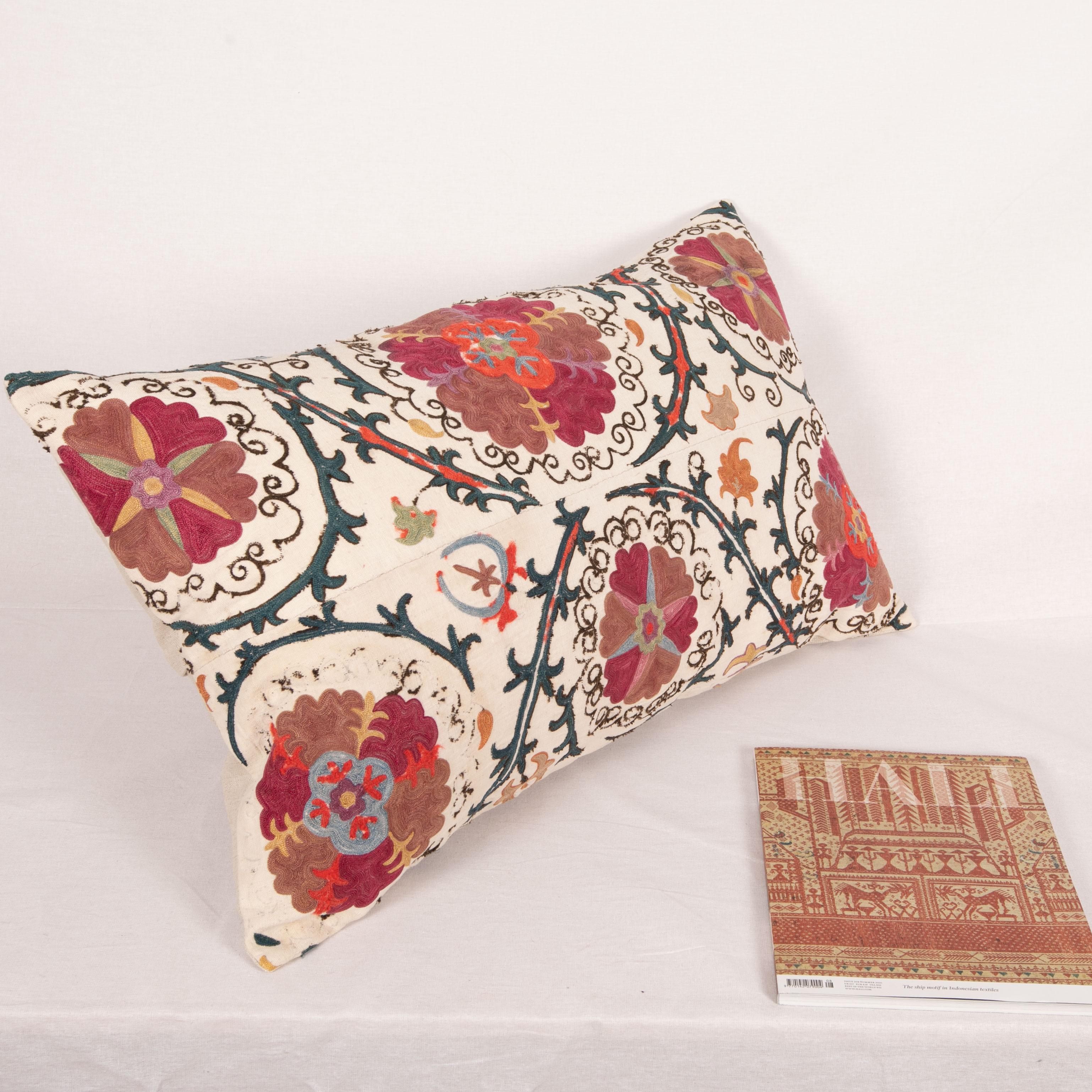 19th Century Antique Suzani Pillow Case, Late 19th C.