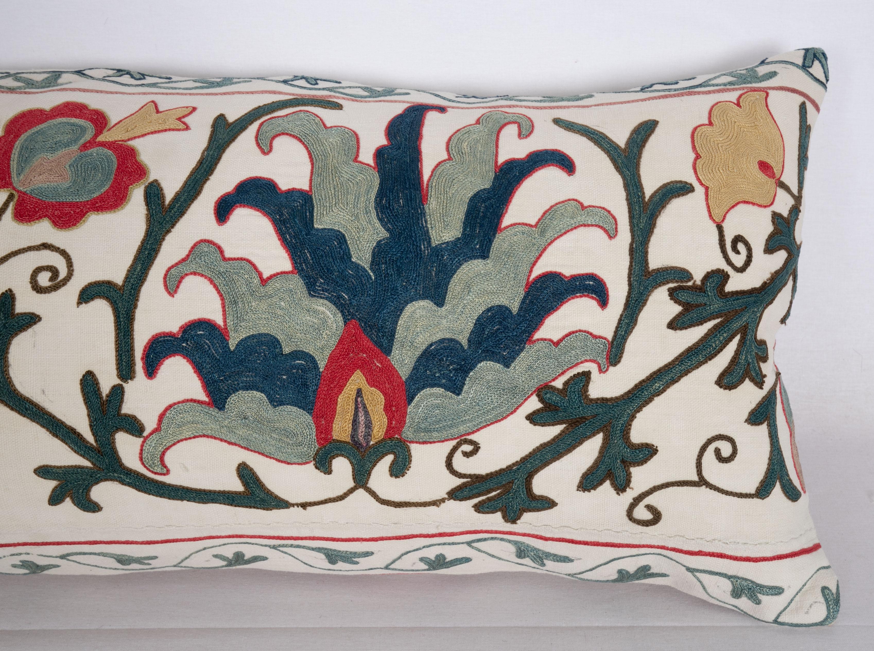 Antique Suzani Pillow Case Made from a 19th Century Suzani, Uzbekistan 1
