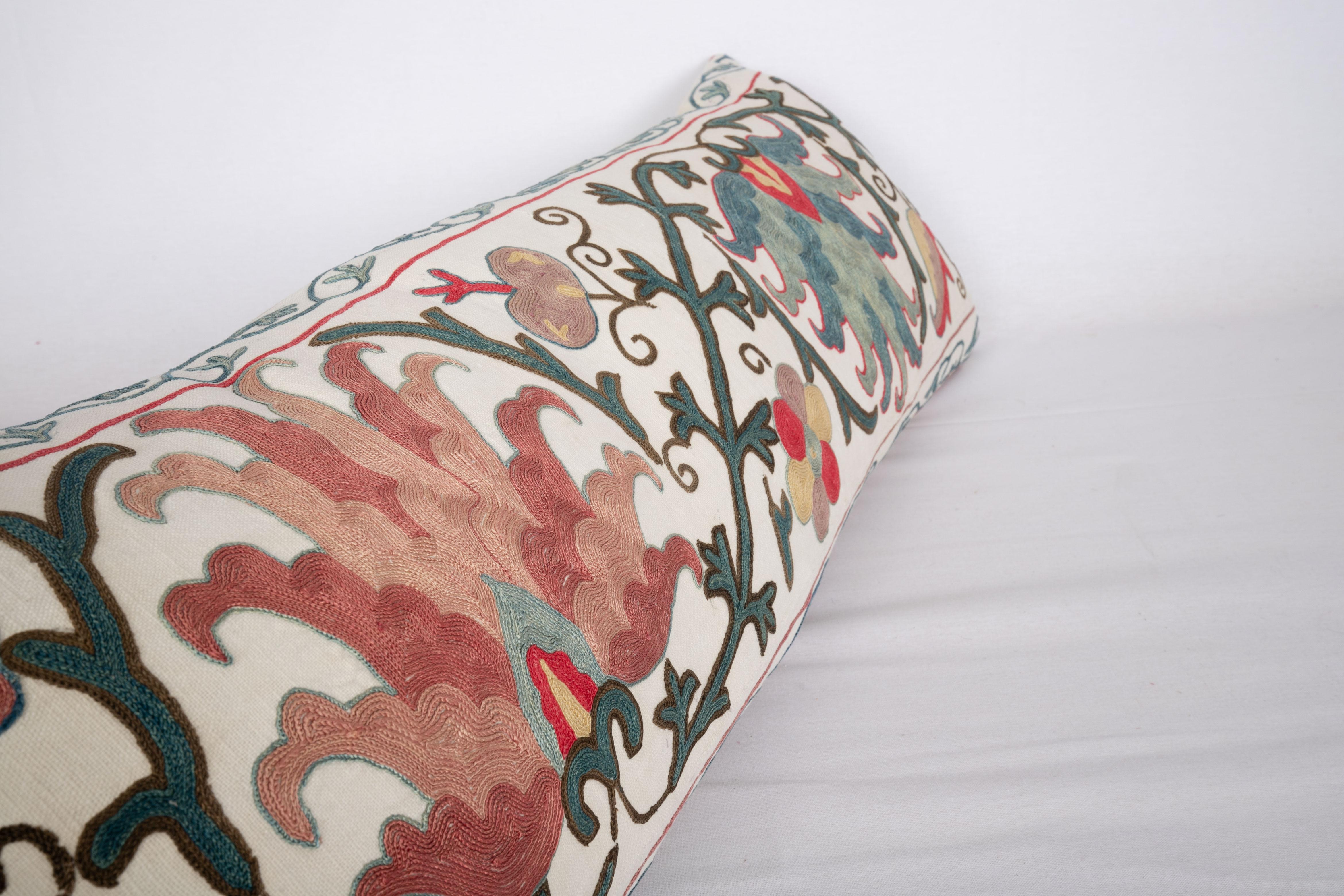 Antique Suzani Pillow Case Made from a 19th Century Suzani, Uzbekistan 1