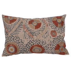 Antique Suzani Pillow Case Made from a Late 19th C. Bukhara Suzani