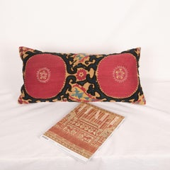 Antique Suzani Pillow Case Made from a Late 19th C Tajik Suzani