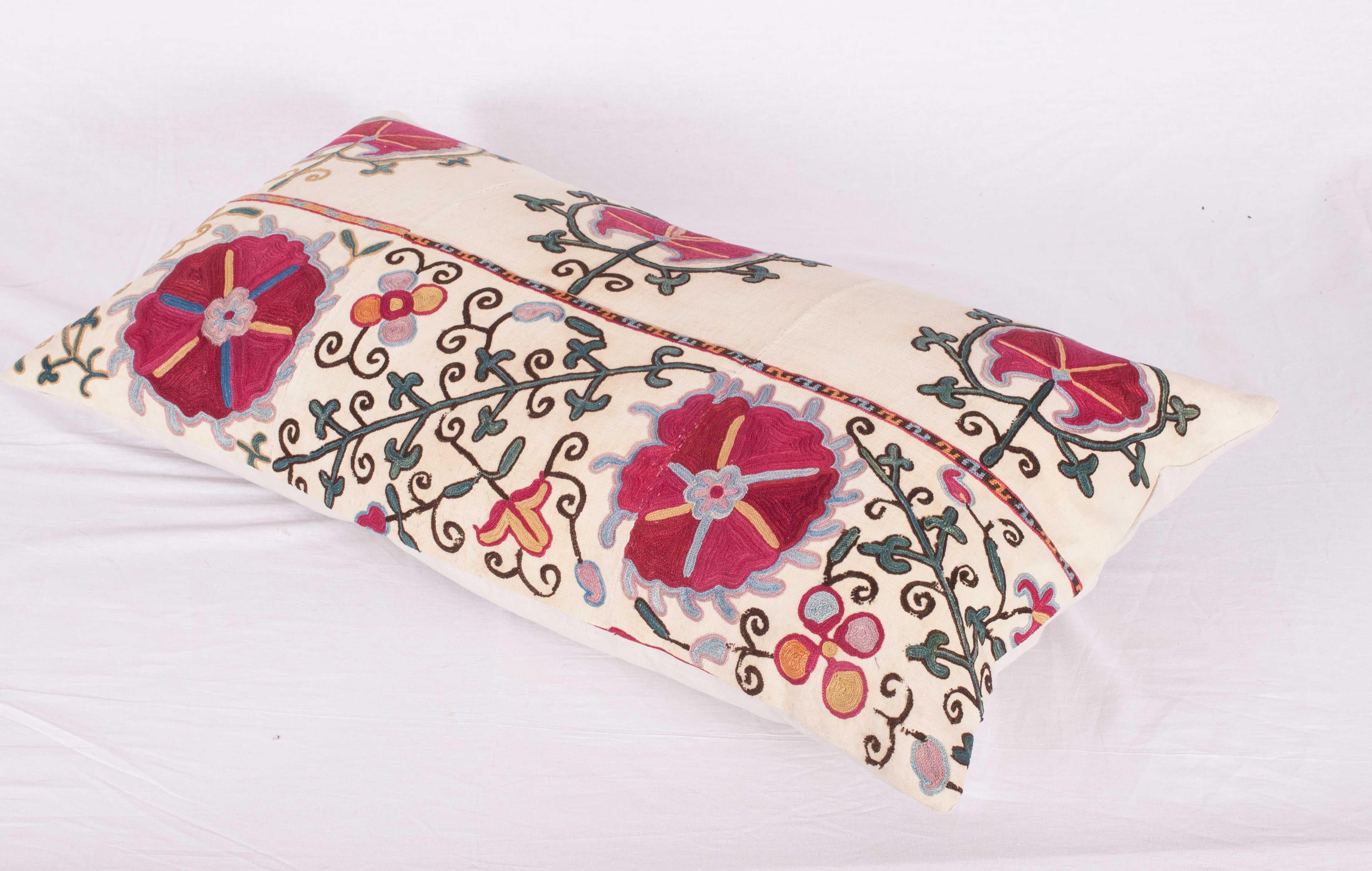 19th Century Antique Suzani Pillow Case made from a Suzani from Bukhra, Uzbekistan