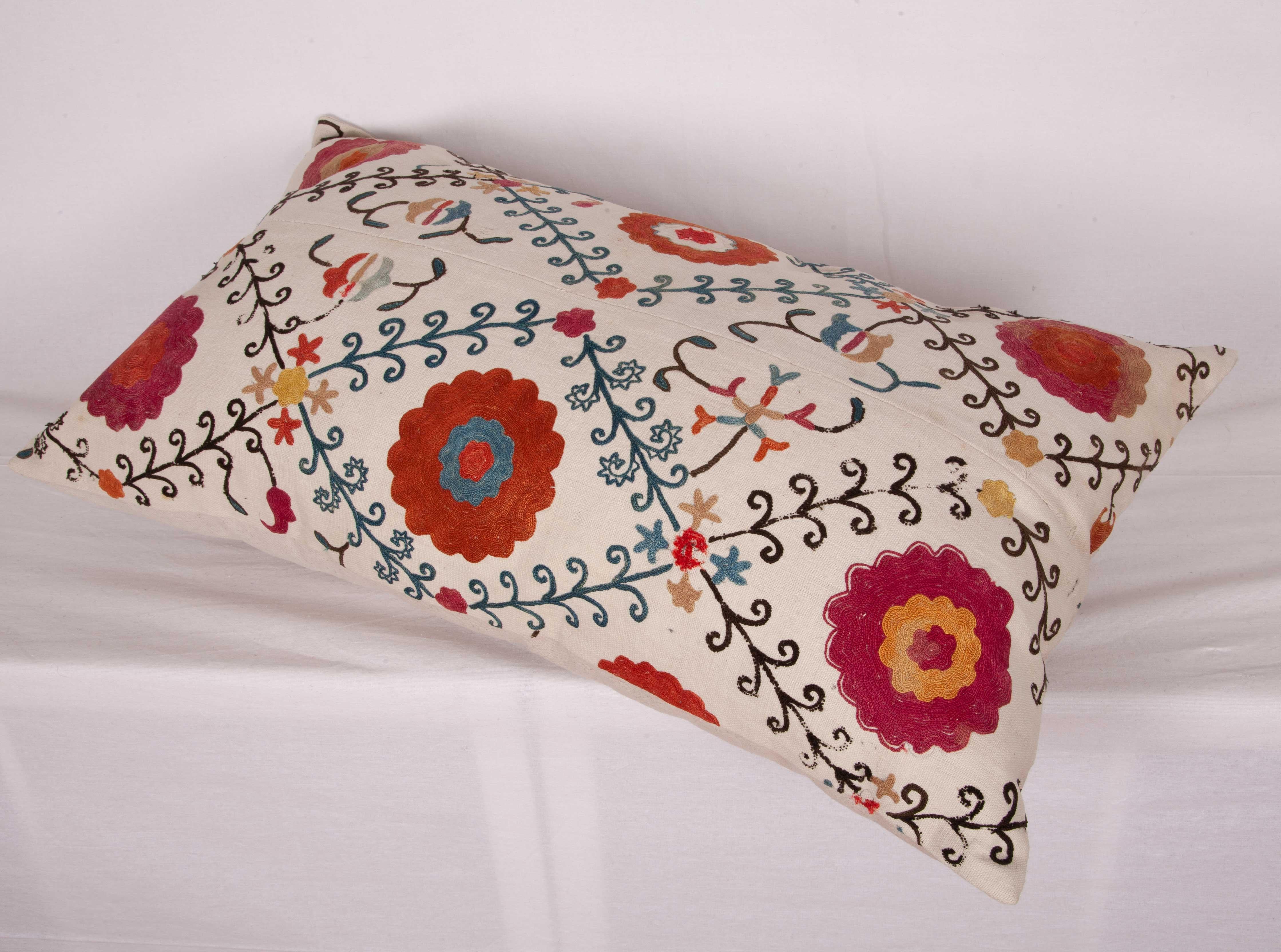 Antique Suzani pillow Cases Fashioned from a Bukhara Suzani Fragment In Good Condition In Istanbul, TR