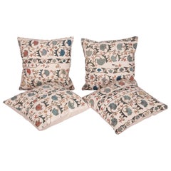 Antique Suzani Pillow Cases Fashioned from a 19th Century Bukhara Suzani