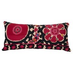 Antique Suzani Pillow Cover, Made from a Late 19th Century Tajik Suzani