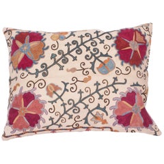Antique Suzani Pillow Fashioned from a 19th Century Uzbek Bukhara Suzani