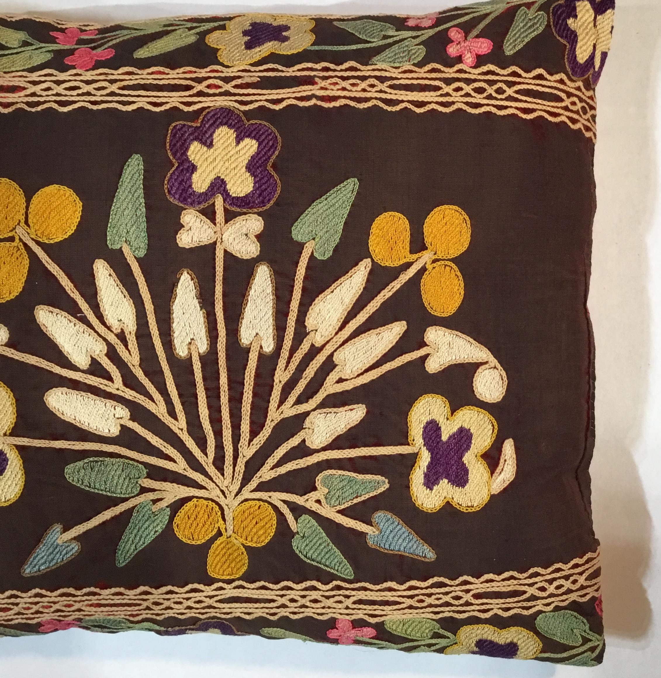 Azerbaijani Antique Suzani Pillow