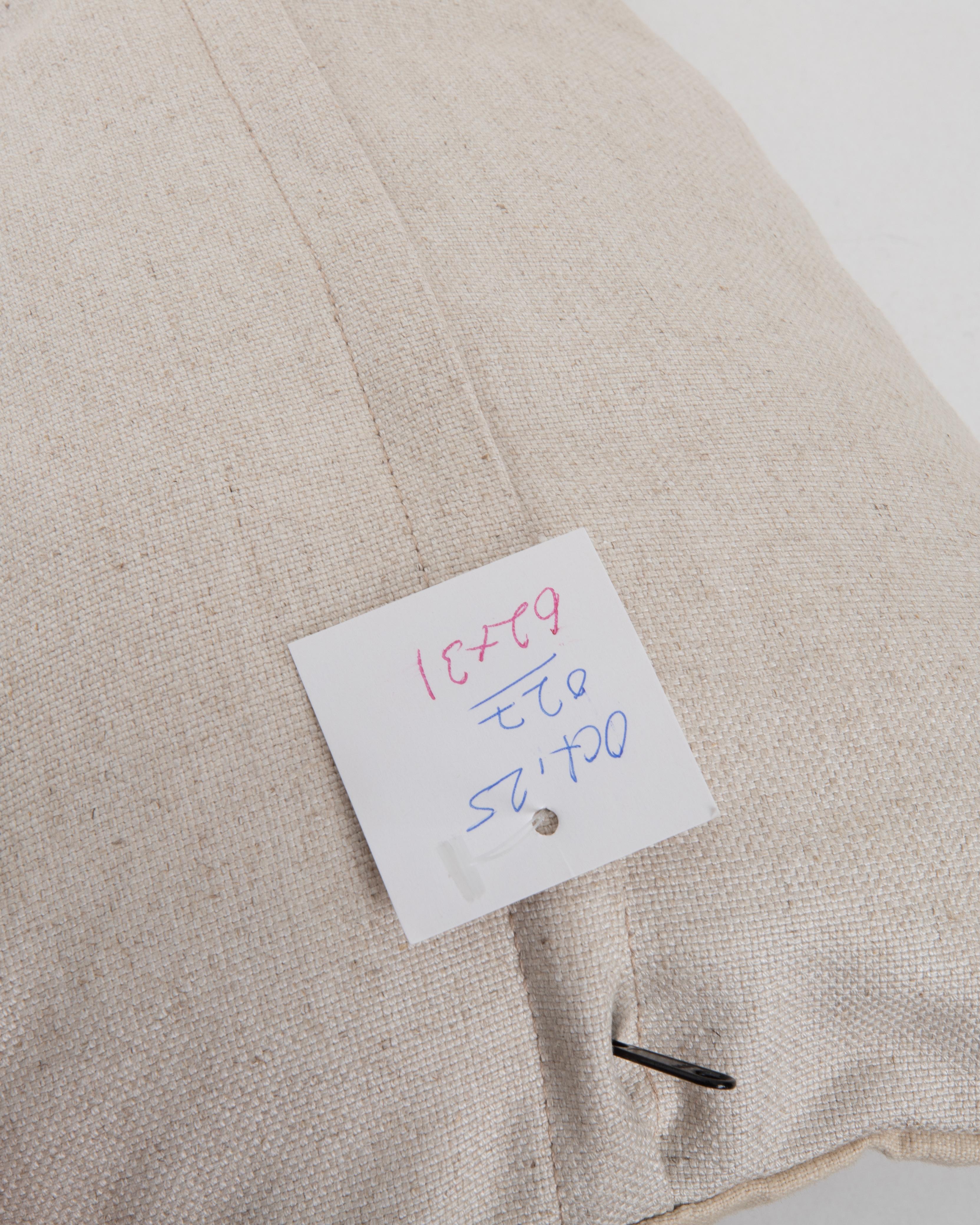 Antique Suzani Pillow Made from a 19th C. Bukhara suzani For Sale 1