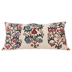 Antique Suzani Pillow Made from a 19th C. Bukhara suzani