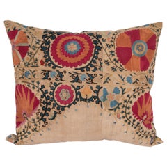 Antique Suzani Pillowcase / Cushion Cover Made from a Mid 19th C Suzani