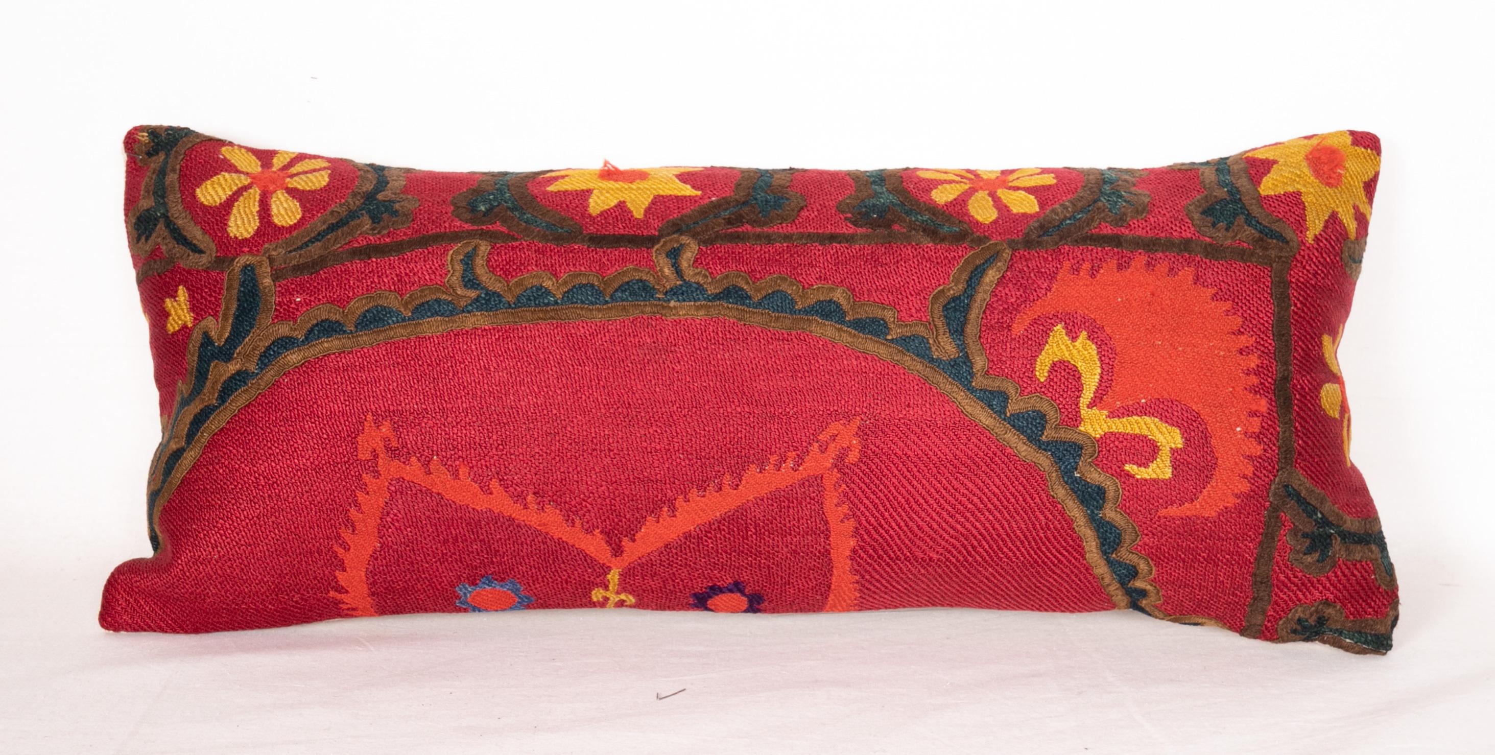 20th Century Antique Suzani Pillows Made from a 19th Century Tashkent Suzani For Sale
