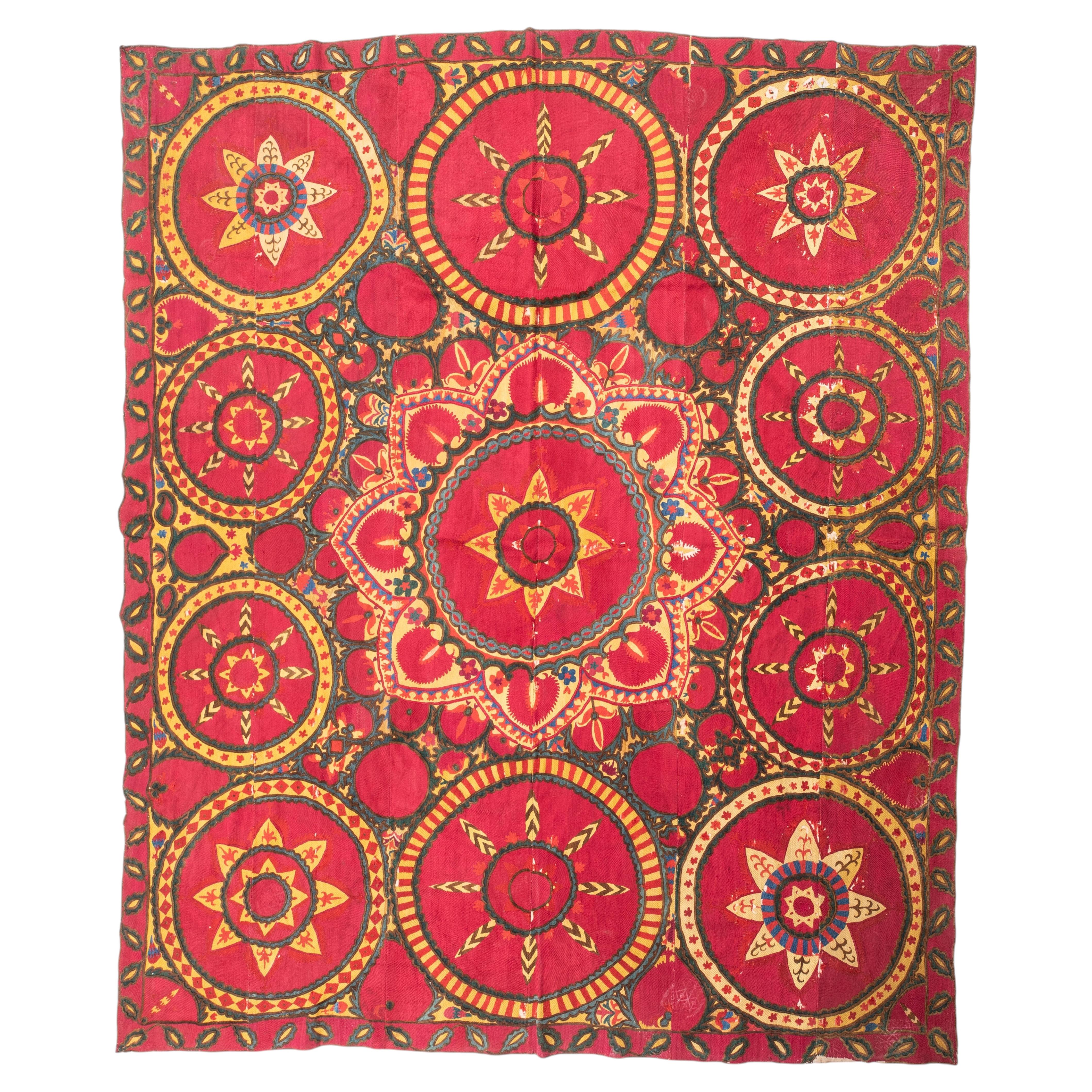Antique Suzani, Pishkent, Kokand, Uzbekistan, 19th C.