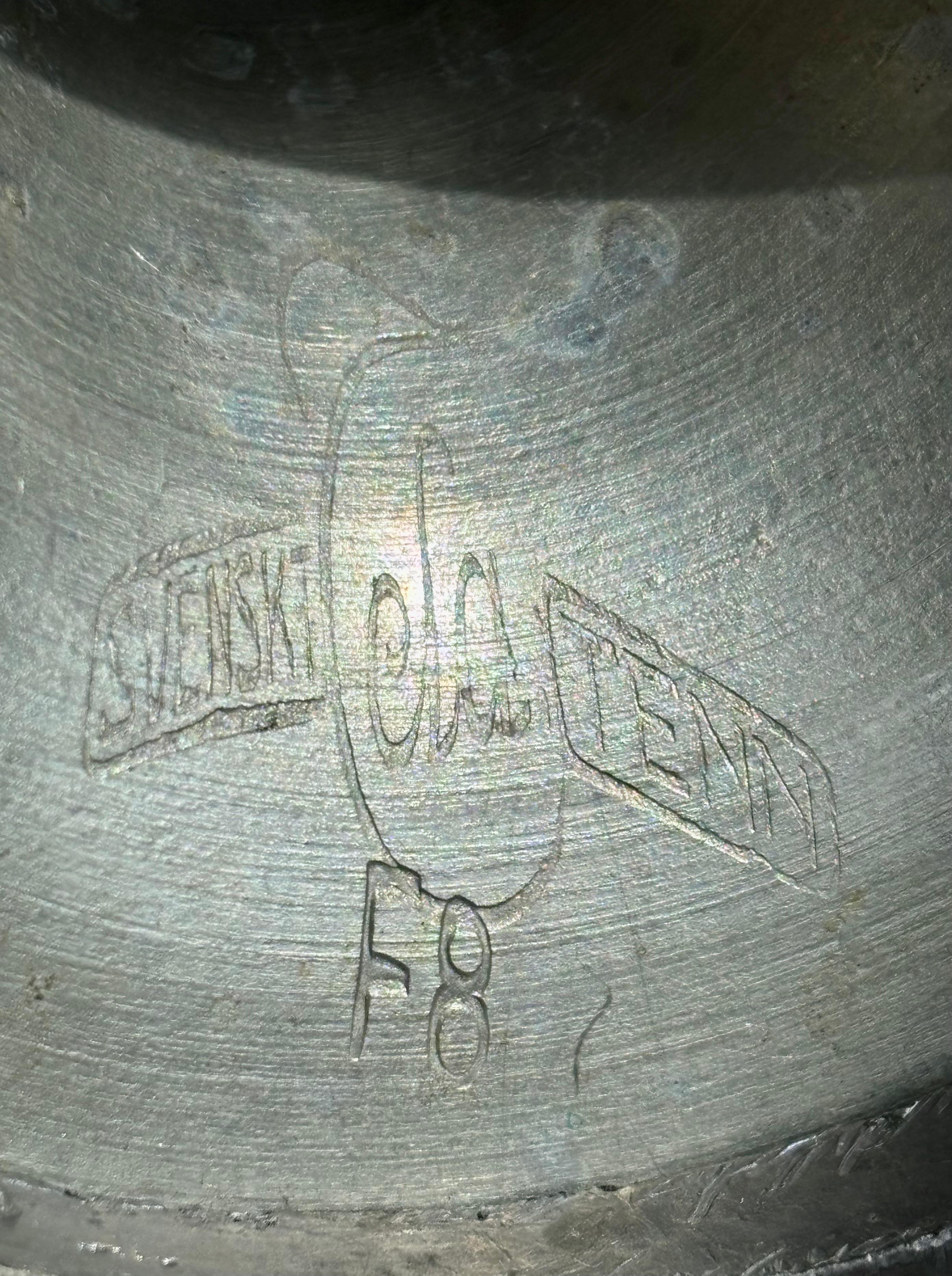 Antique Svenskt Tenn Pewter Lamp, 1930s For Sale 2