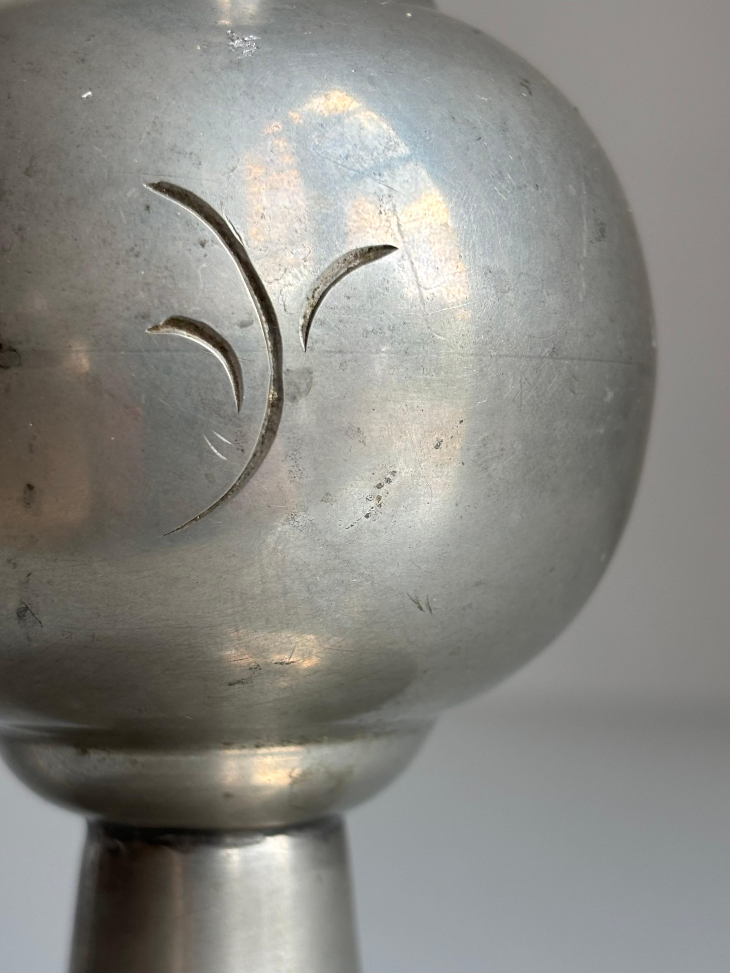 Antique Svenskt Tenn Pewter Lamp, 1930s For Sale 1