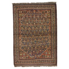 Antique SW Persian Qashqai Rug 5'4" x 7’10"