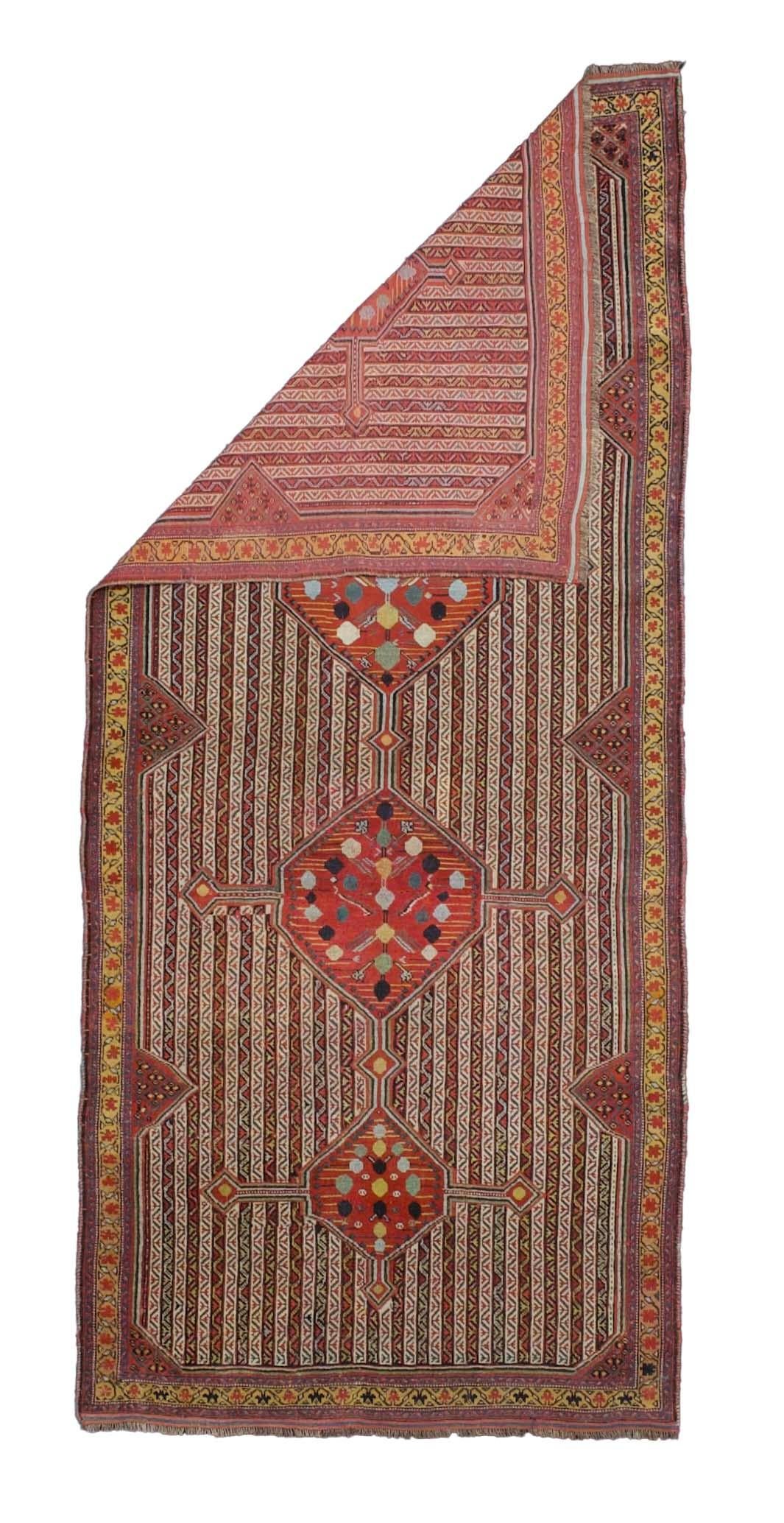 Tappeto antico SW Persian Tribal Khamseh 5'0