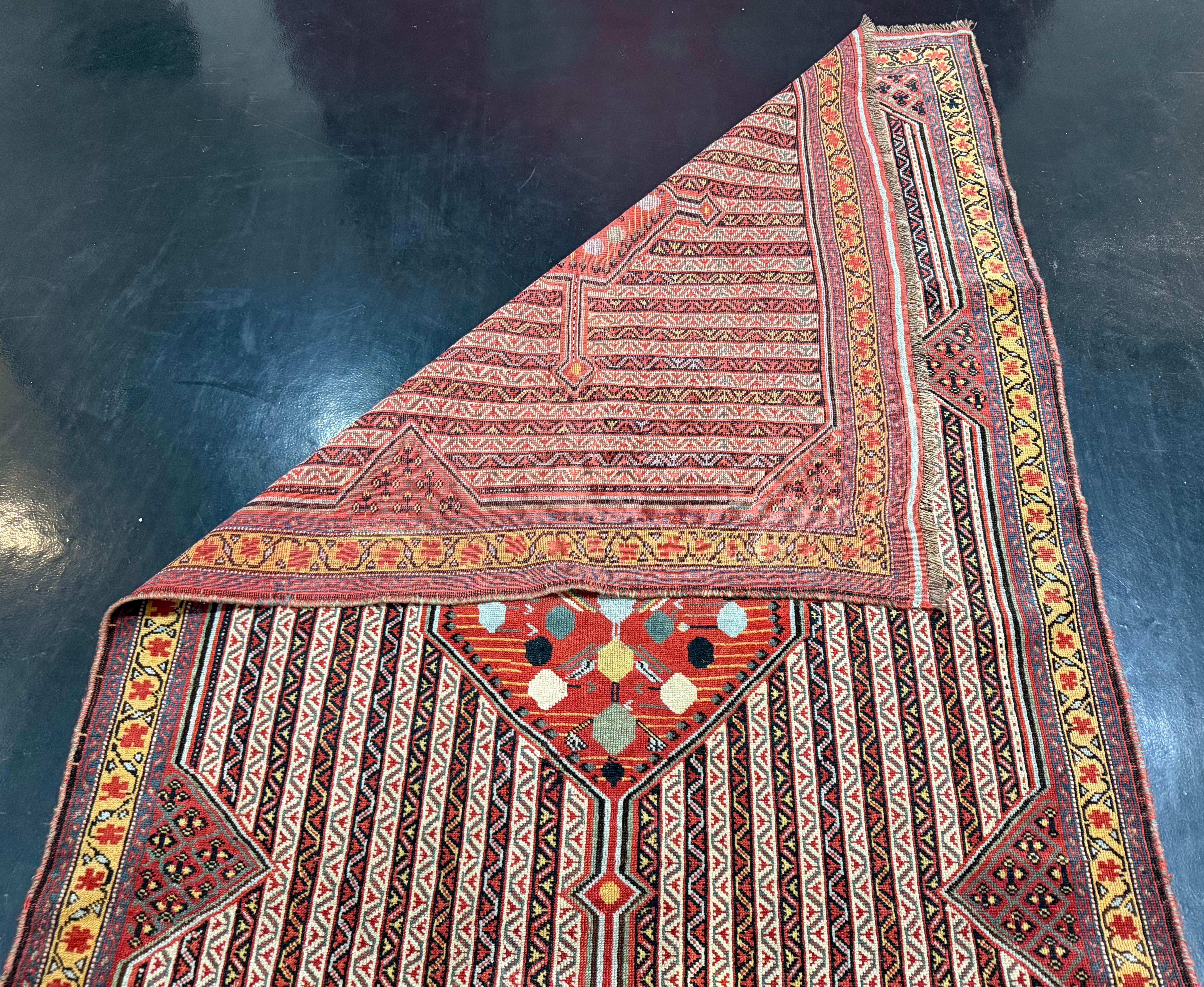 Tappeto antico SW Persian Tribal Khamseh 5'0