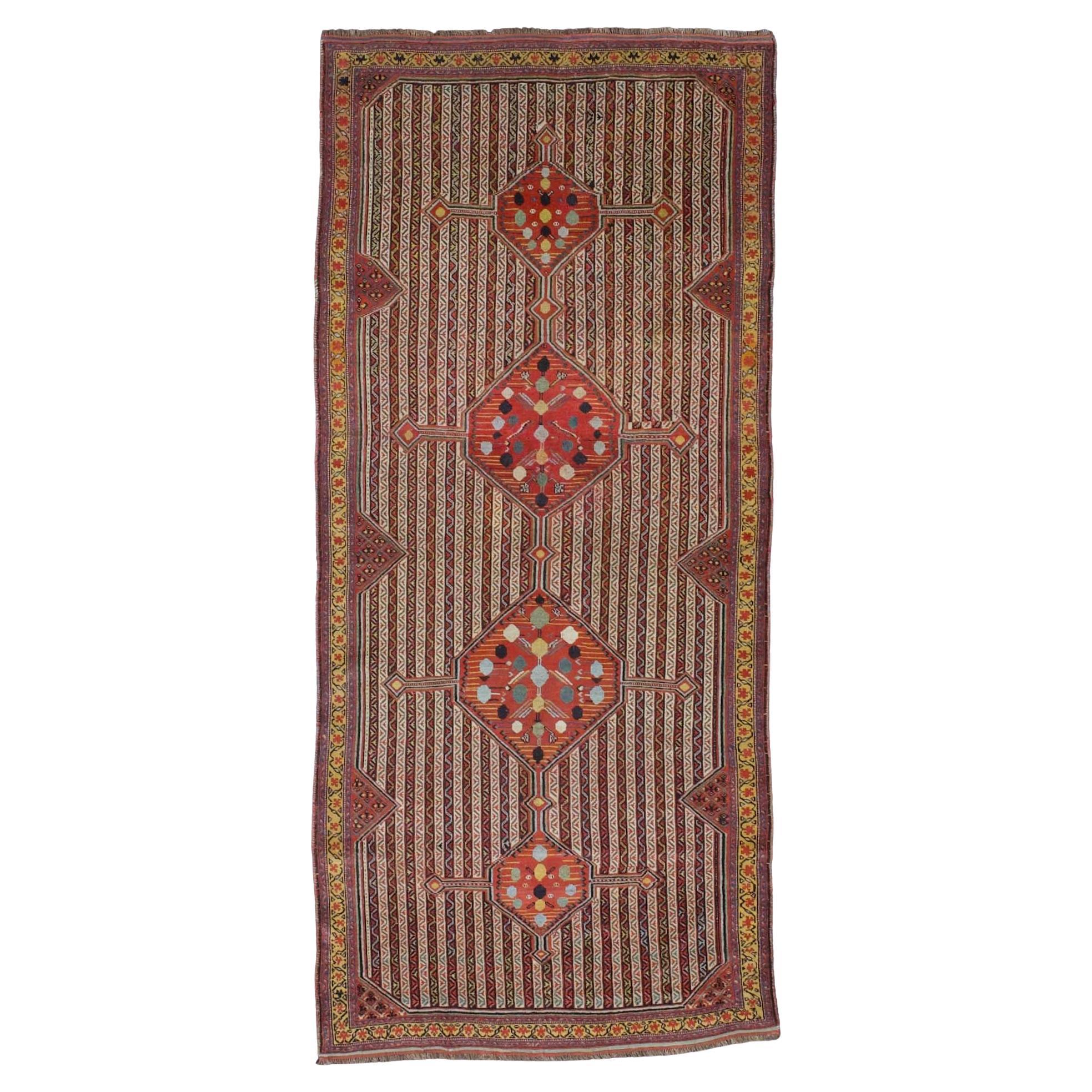 Tappeto antico SW Persian Tribal Khamseh 5'0" x 7'0" in vendita