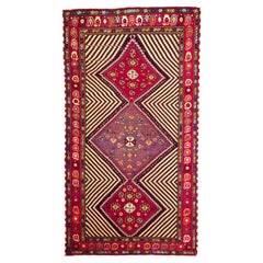 Antique SW Persian Tribal Rug 3'11" x 7’2”