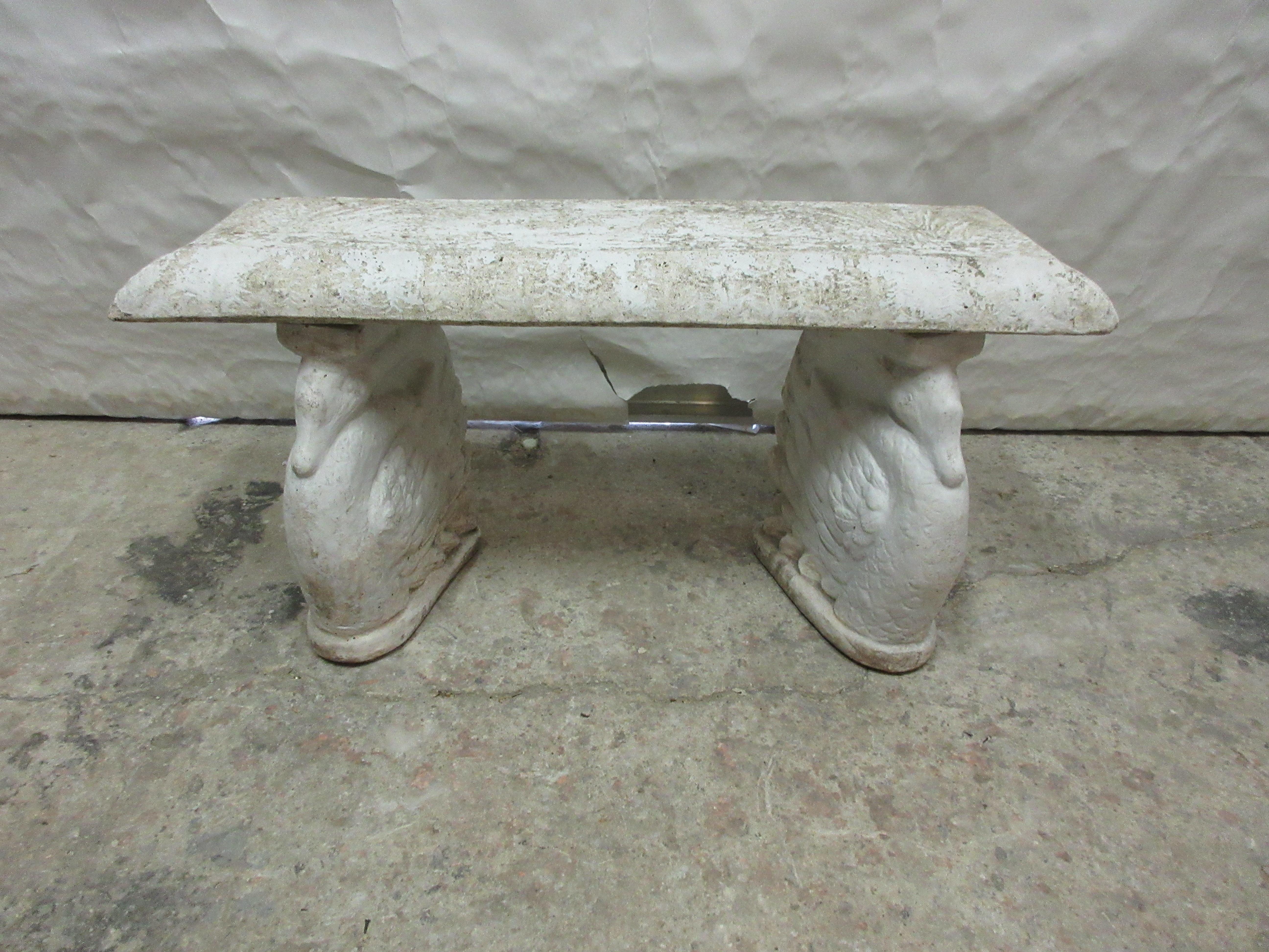 This is a very rear and unique Antique Swan bench. Its in Great shape for its age.