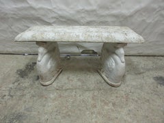 Antique Swan Bench