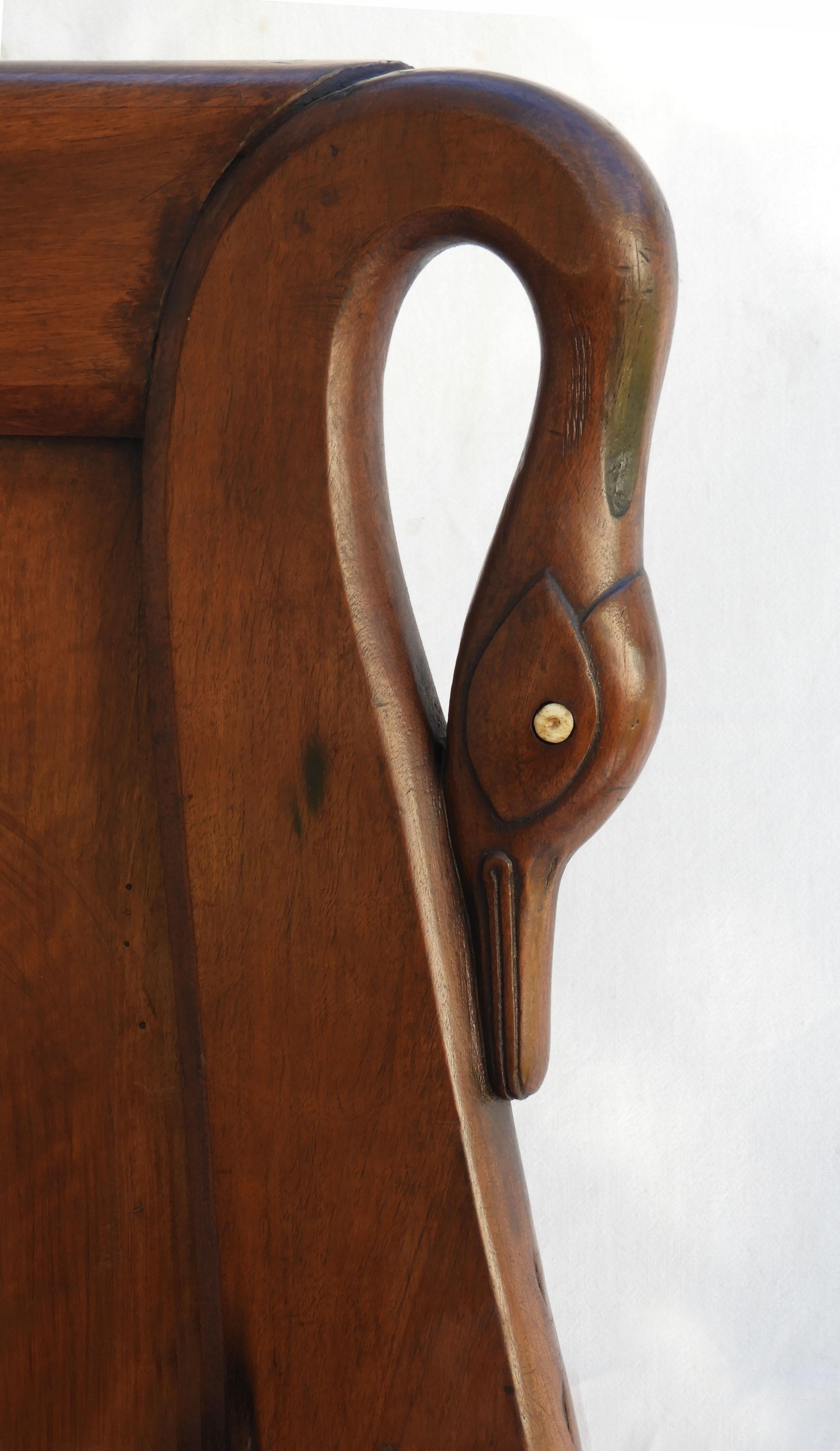 Antique 'Swan Neck' Bett c1900 Frankreich (19. Jahrhundert) im Angebot