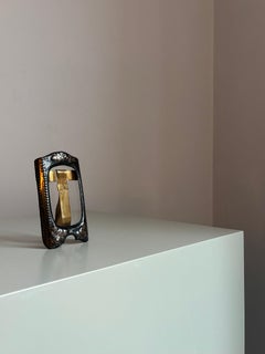 Antique Swedish Arts and Crafts Copper, Brass Picture Frame