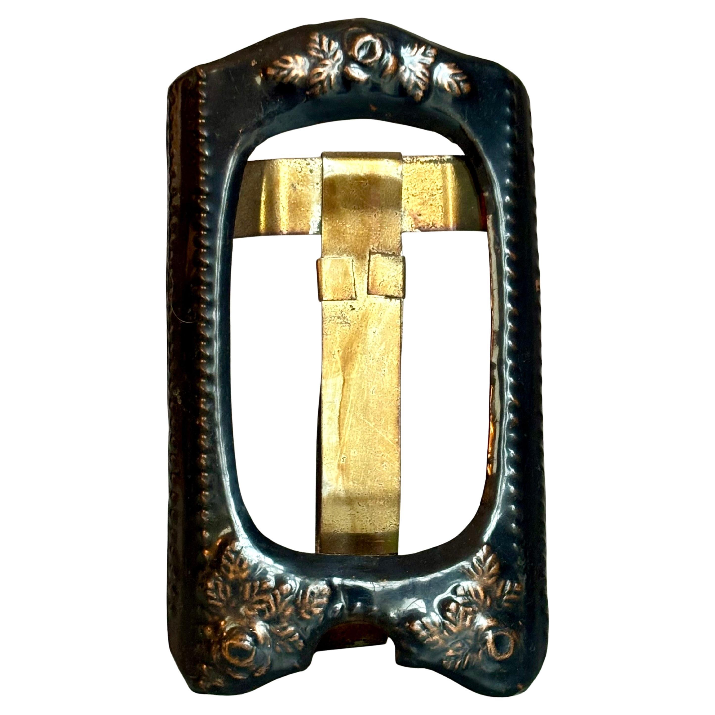 Antique Swedish Arts and Crafts Copper, Brass Picture Frame For Sale