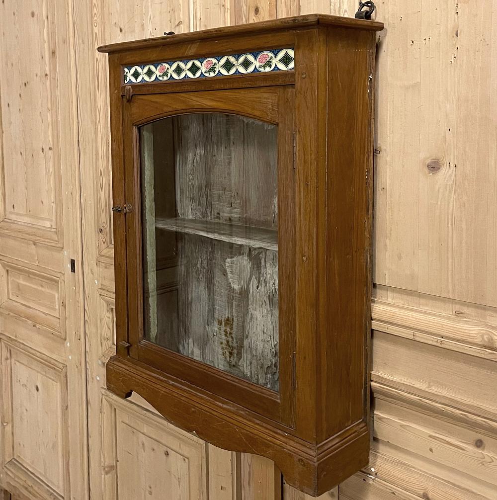 arts and crafts wall cabinet