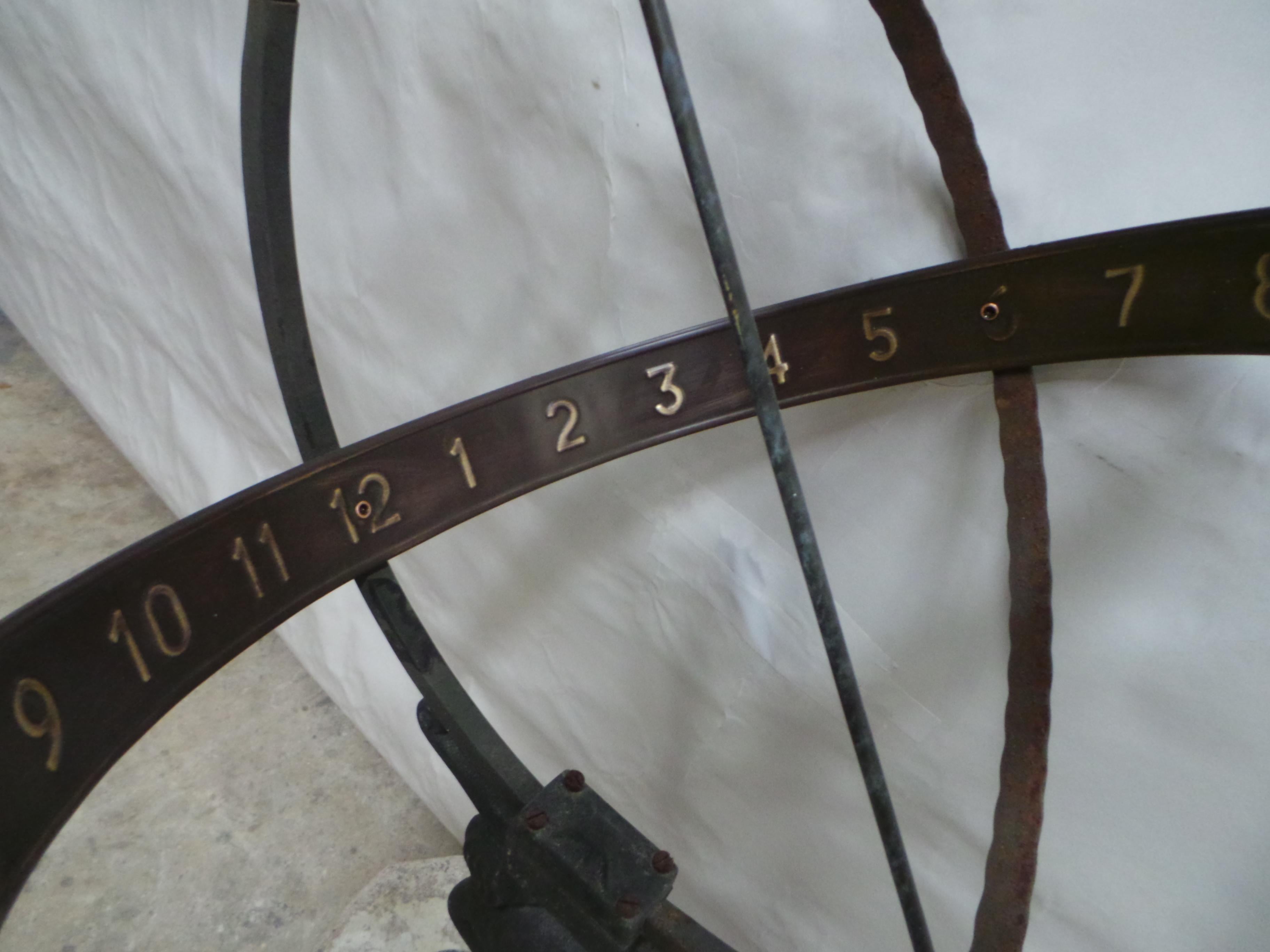 Antique Swedish Atlas Sundial  For Sale 7